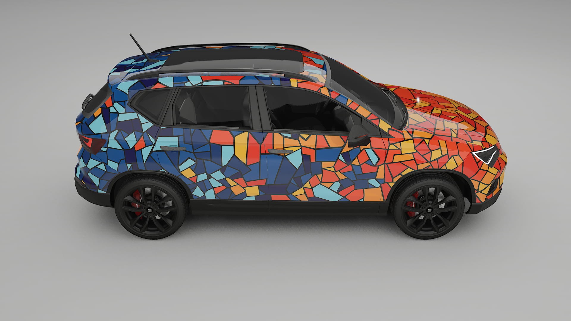 Seat Ateca KH7 BARCELONA – Kit Wrap PPF Personalizat din Folie de Poliuretan Imprimabilă