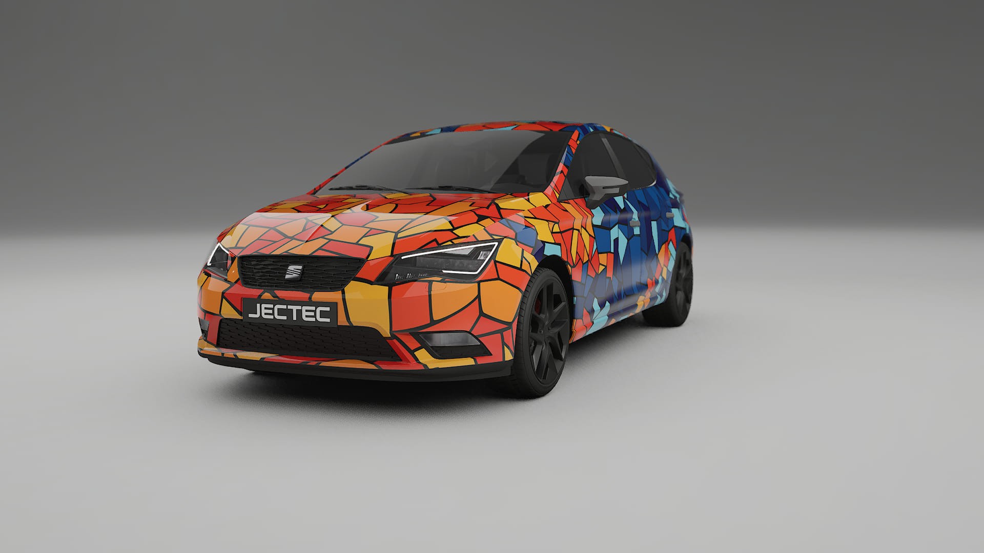Seat Leon FR 5F BARCELONA – Kit Wrap PPF Personalizat din Folie de Poliuretan Imprimabilă