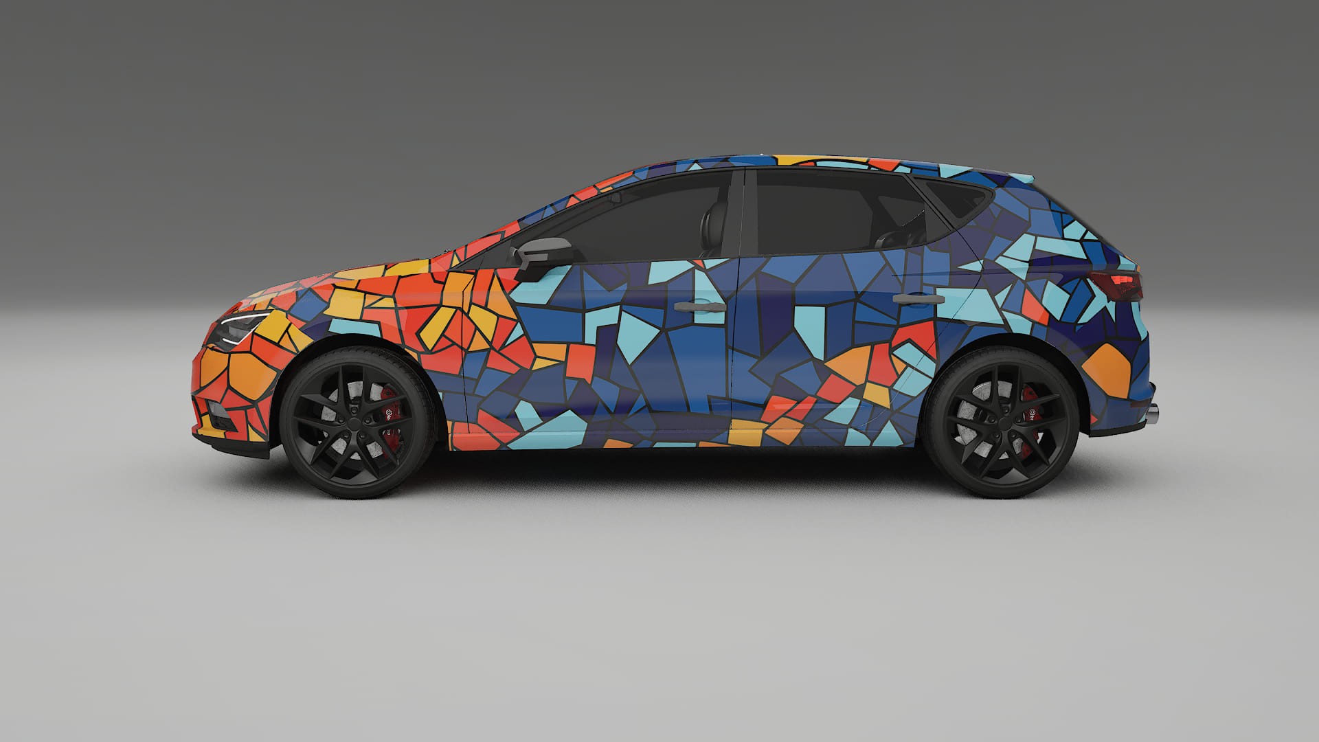 Seat Leon FR 5F BARCELONA – Kit Wrap PPF Personalizat din Folie de Poliuretan Imprimabilă