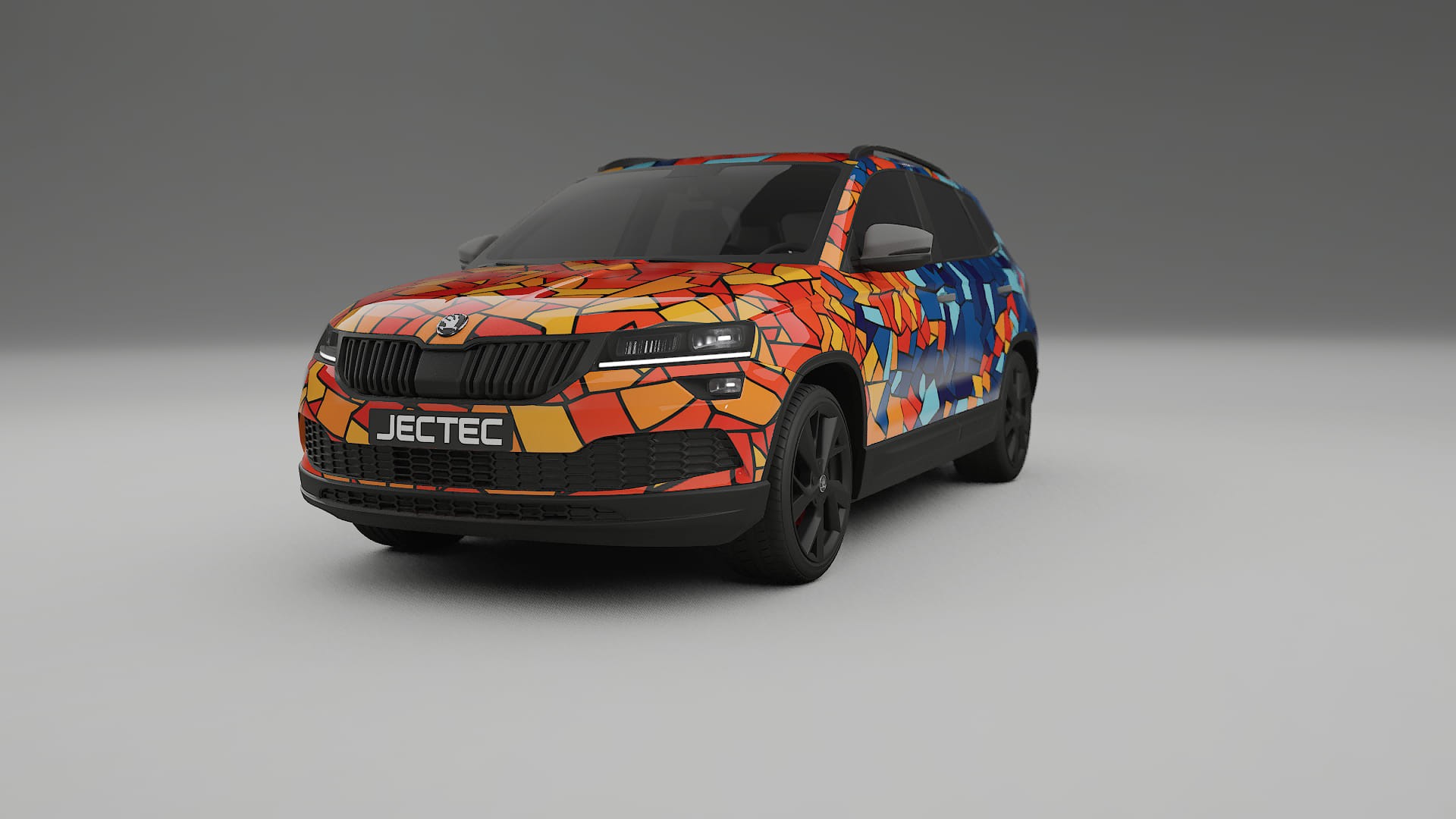 Škoda Karoq NU7 BARCELONA – Kit Wrap PPF Personalizat din Folie de Poliuretan Imprimabilă