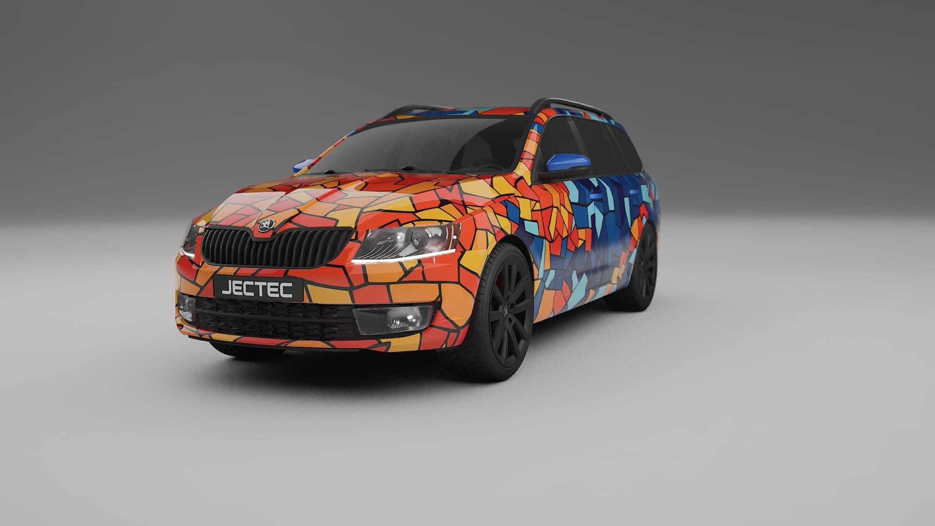 Škoda Octavia combi 5E BARCELONA – Kit Wrap PPF Personalizat din Folie de Poliuretan Imprimabilă