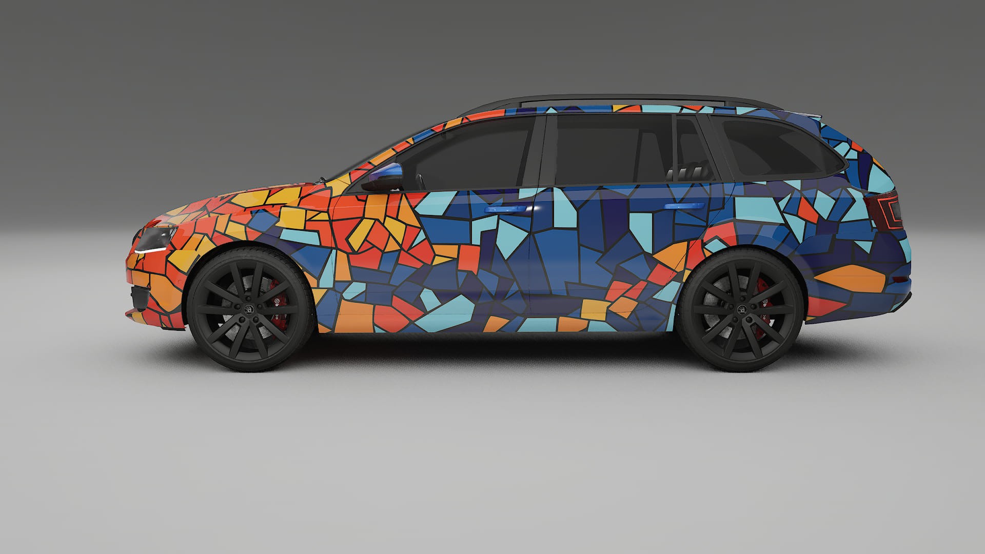 Škoda Octavia combi 5E BARCELONA – Kit Wrap PPF Personalizat din Folie de Poliuretan Imprimabilă