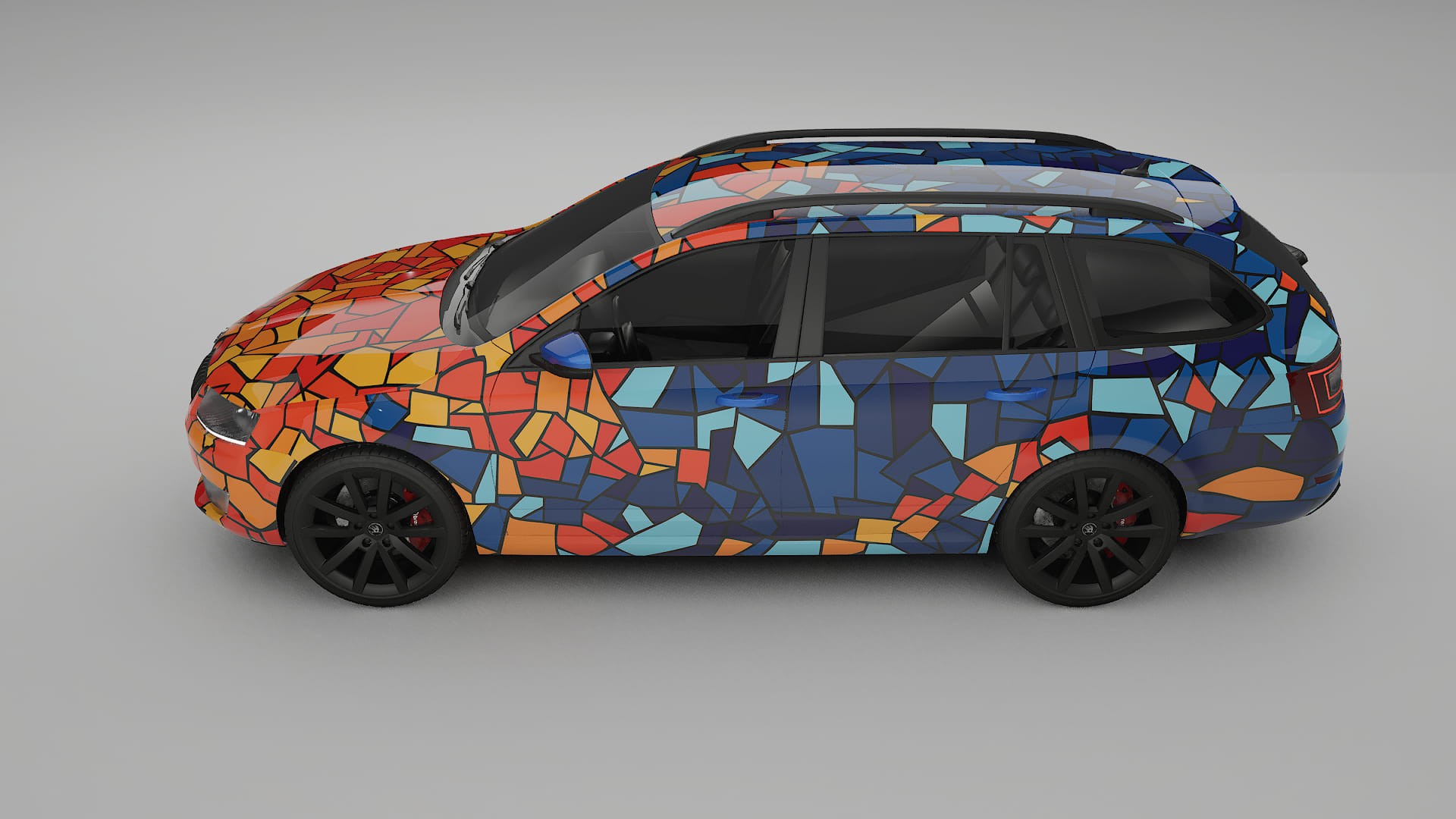 Škoda Octavia combi 5E BARCELONA – Kit Wrap PPF Personalizat din Folie de Poliuretan Imprimabilă