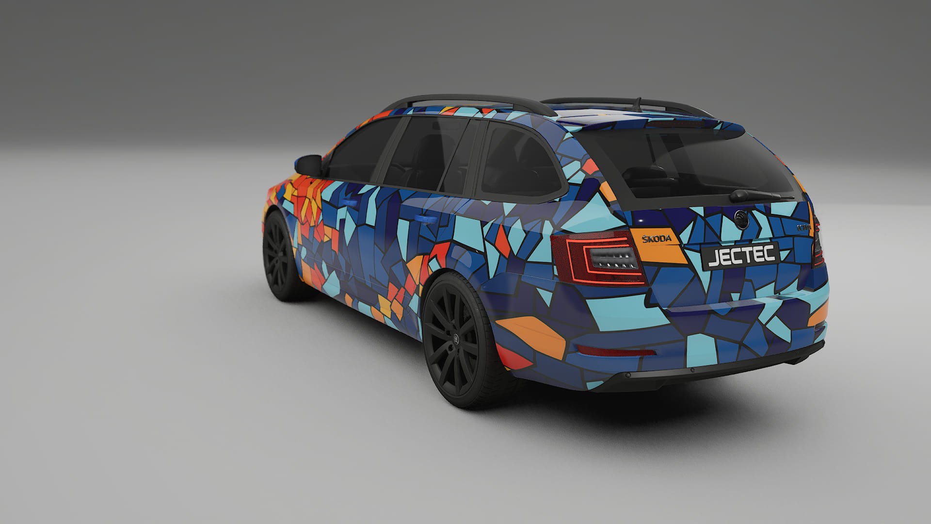 Škoda Octavia combi 5E BARCELONA – Kit Wrap PPF Personalizat din Folie de Poliuretan Imprimabilă