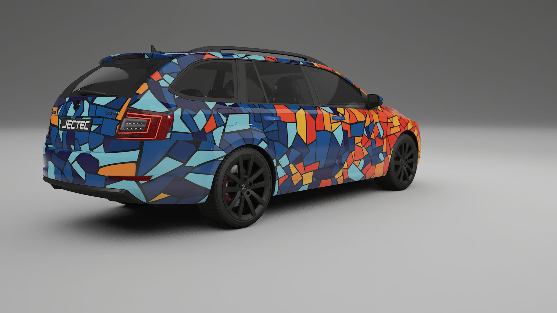 Škoda Octavia combi 5E BARCELONA – Kit Wrap PPF Personalizat din Folie de Poliuretan Imprimabilă