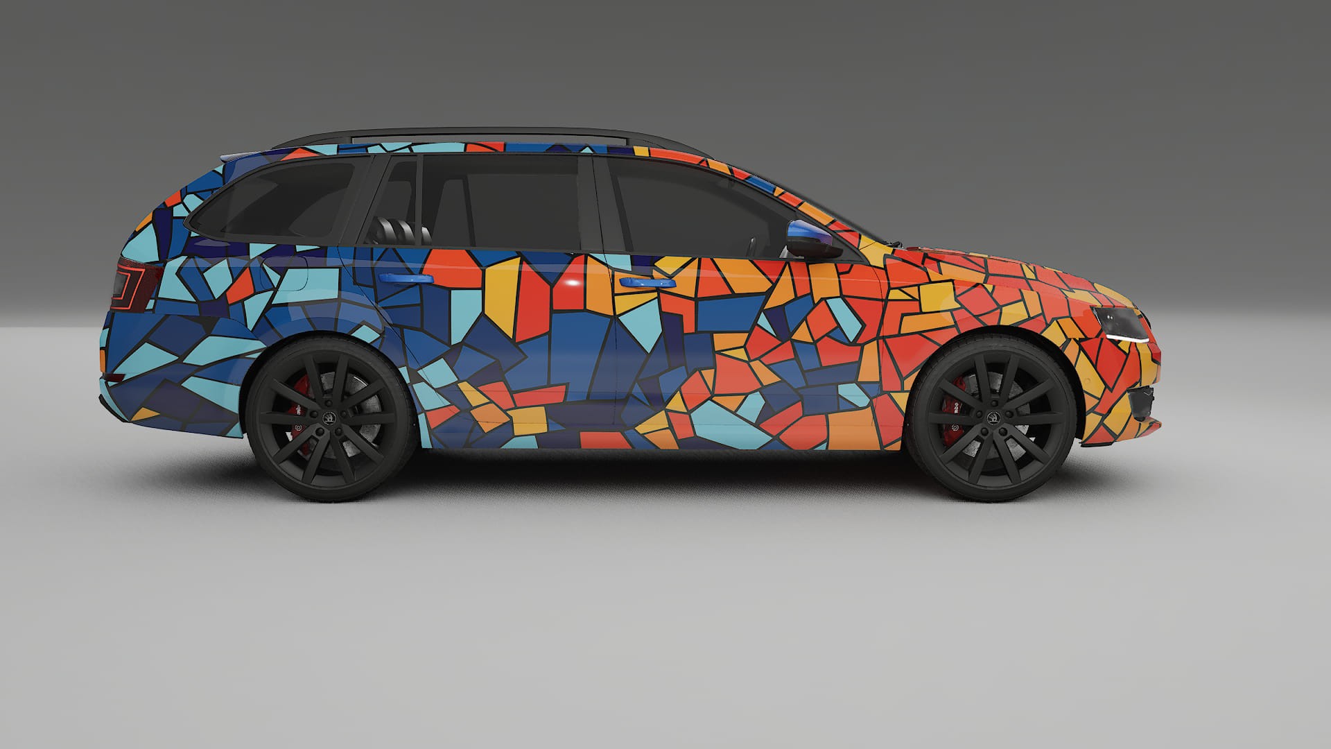 Škoda Octavia combi 5E BARCELONA – Kit Wrap PPF Personalizat din Folie de Poliuretan Imprimabilă