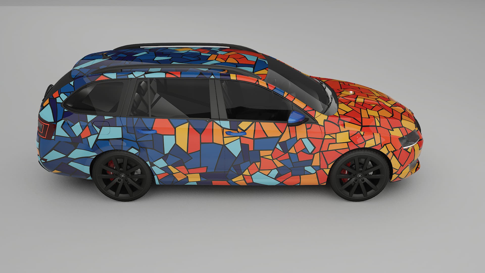 Škoda Octavia combi 5E BARCELONA – Kit Wrap PPF Personalizat din Folie de Poliuretan Imprimabilă