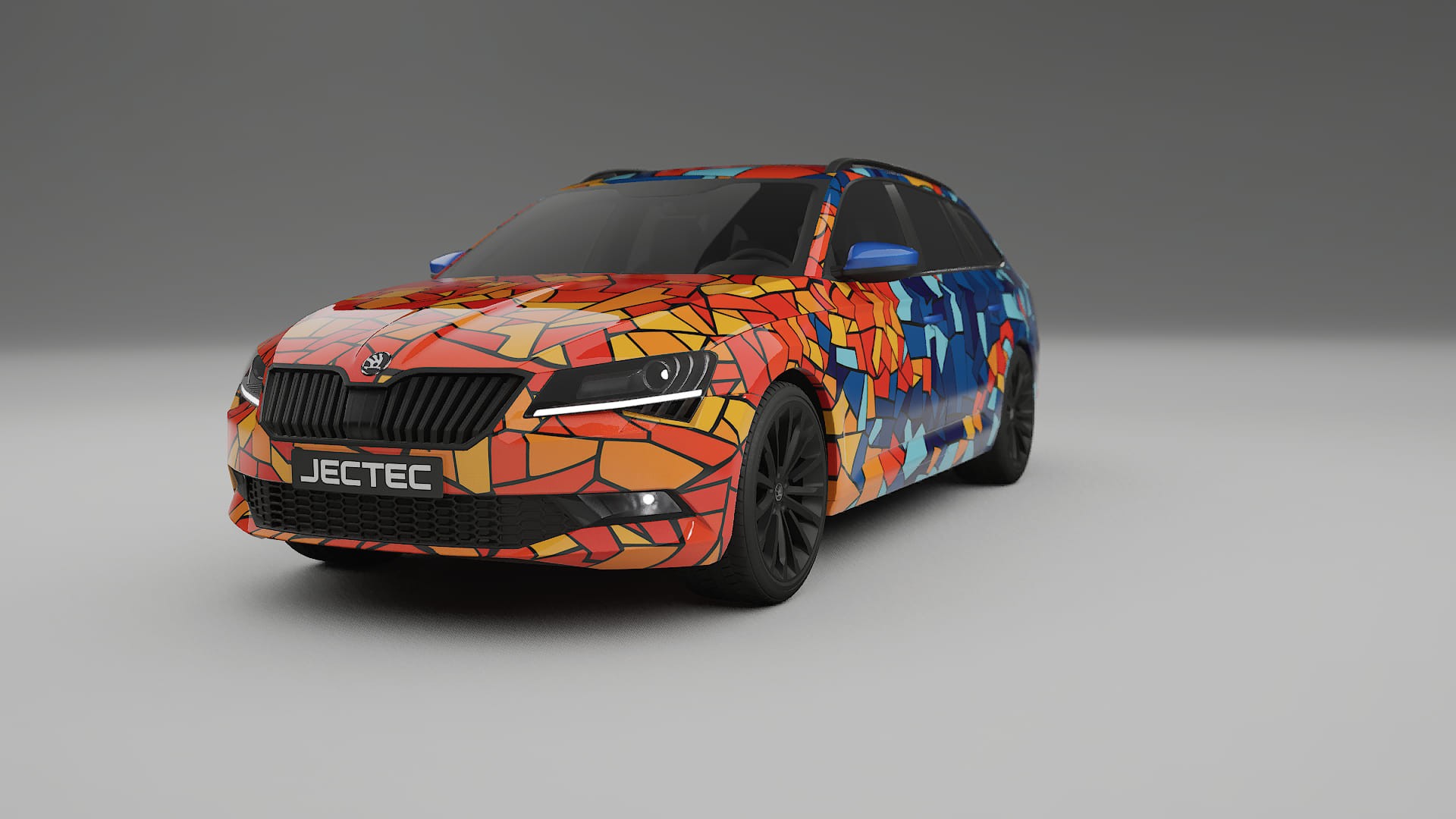 Škoda Superb B8 BARCELONA – Kit Wrap PPF Personalizat din Folie de Poliuretan Imprimabilă
