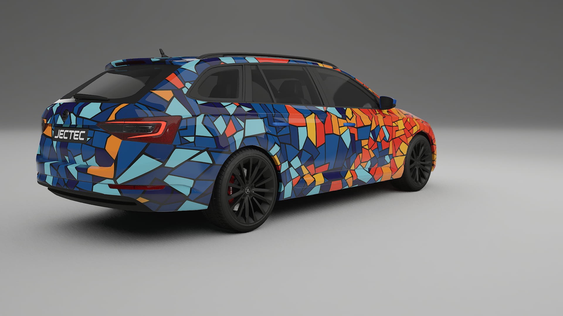 Škoda Superb B8 BARCELONA – Kit Wrap PPF Personalizat din Folie de Poliuretan Imprimabilă