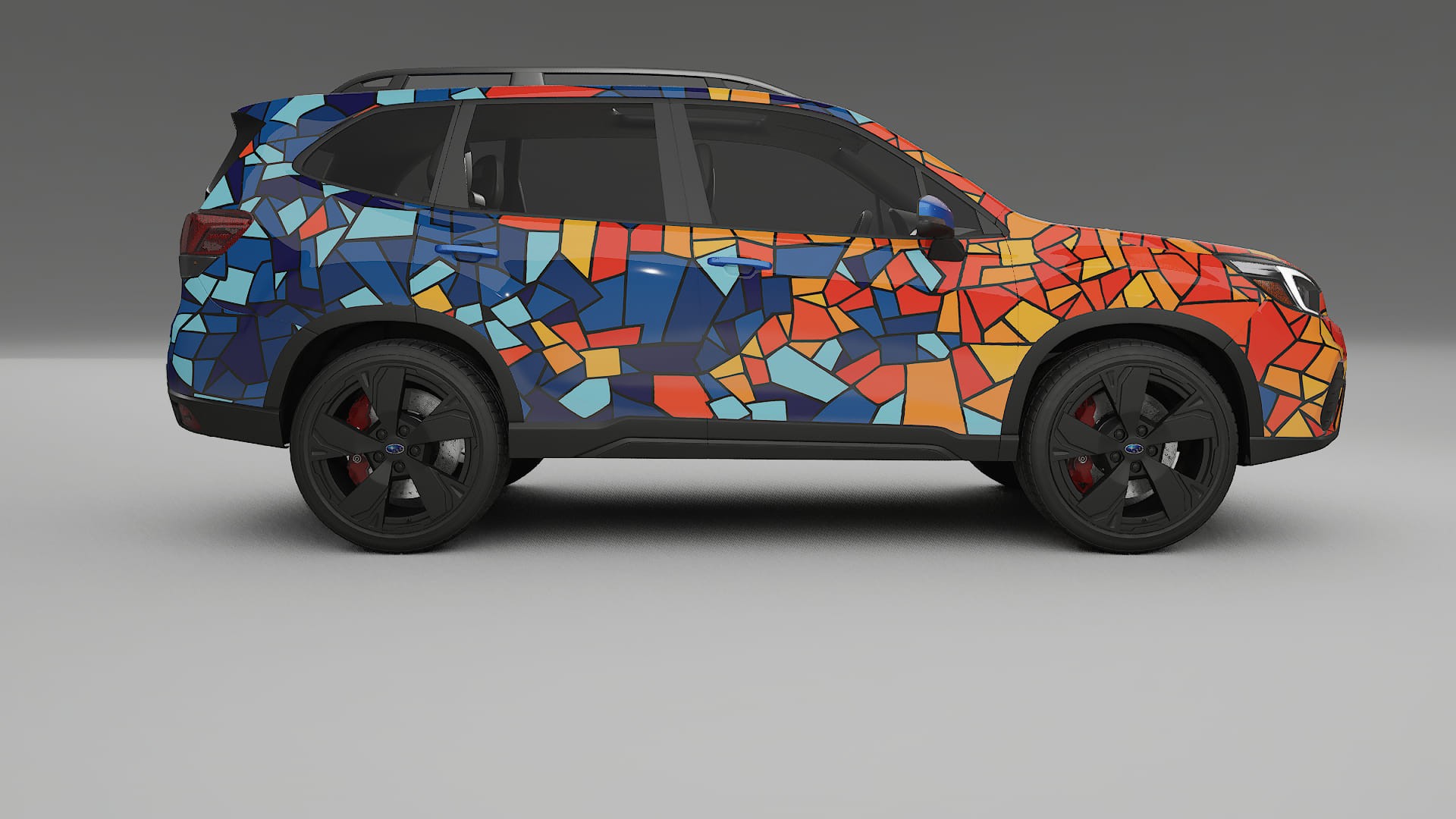 Subaru Forester V SK facelift LCI BARCELONA – Kit Wrap PPF Personalizat din Folie de Poliuretan Imprimabilă