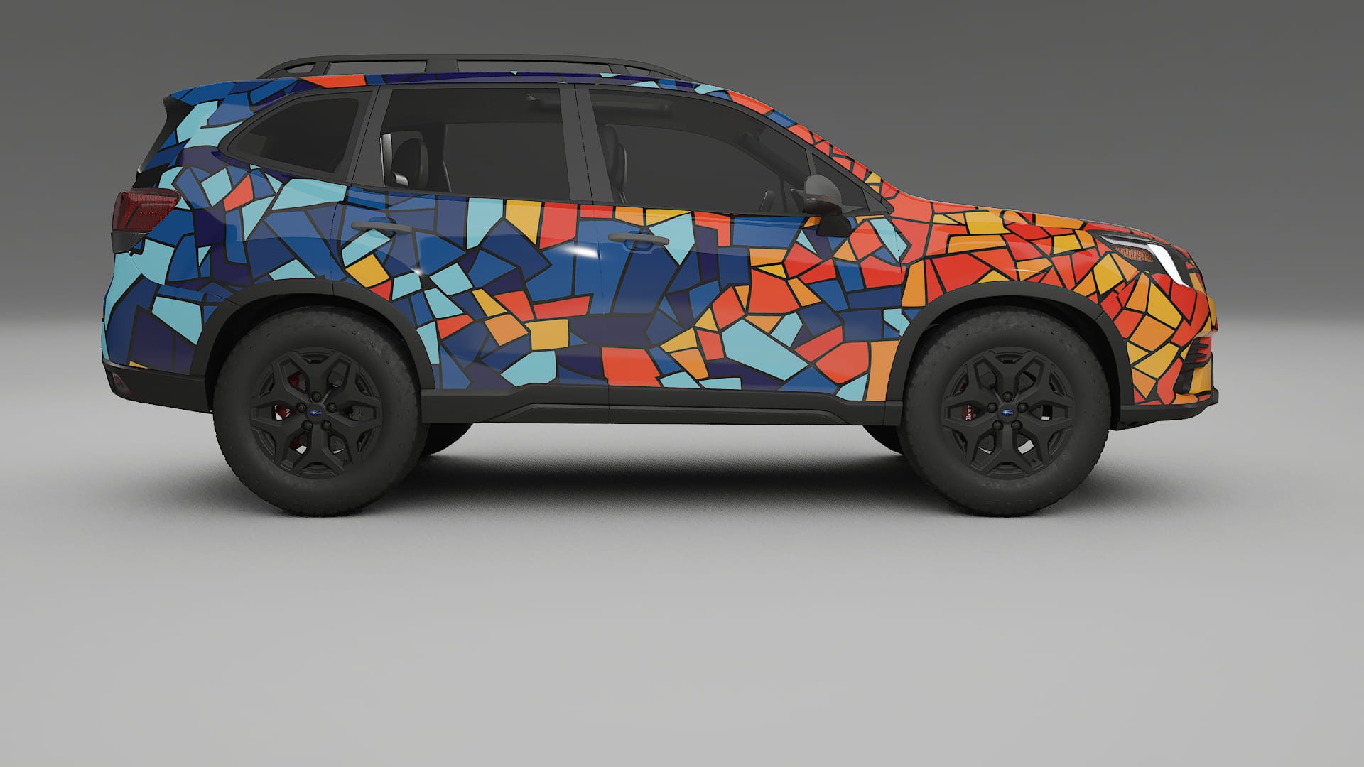 Subaru Forester V SK prefacelift pre-LCI BARCELONA – Kit Wrap PPF Personalizat din Folie de Poliuretan Imprimabilă