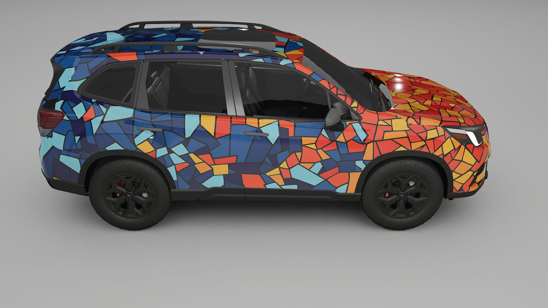 Subaru Forester V SK prefacelift pre-LCI BARCELONA – Kit Wrap PPF Personalizat din Folie de Poliuretan Imprimabilă
