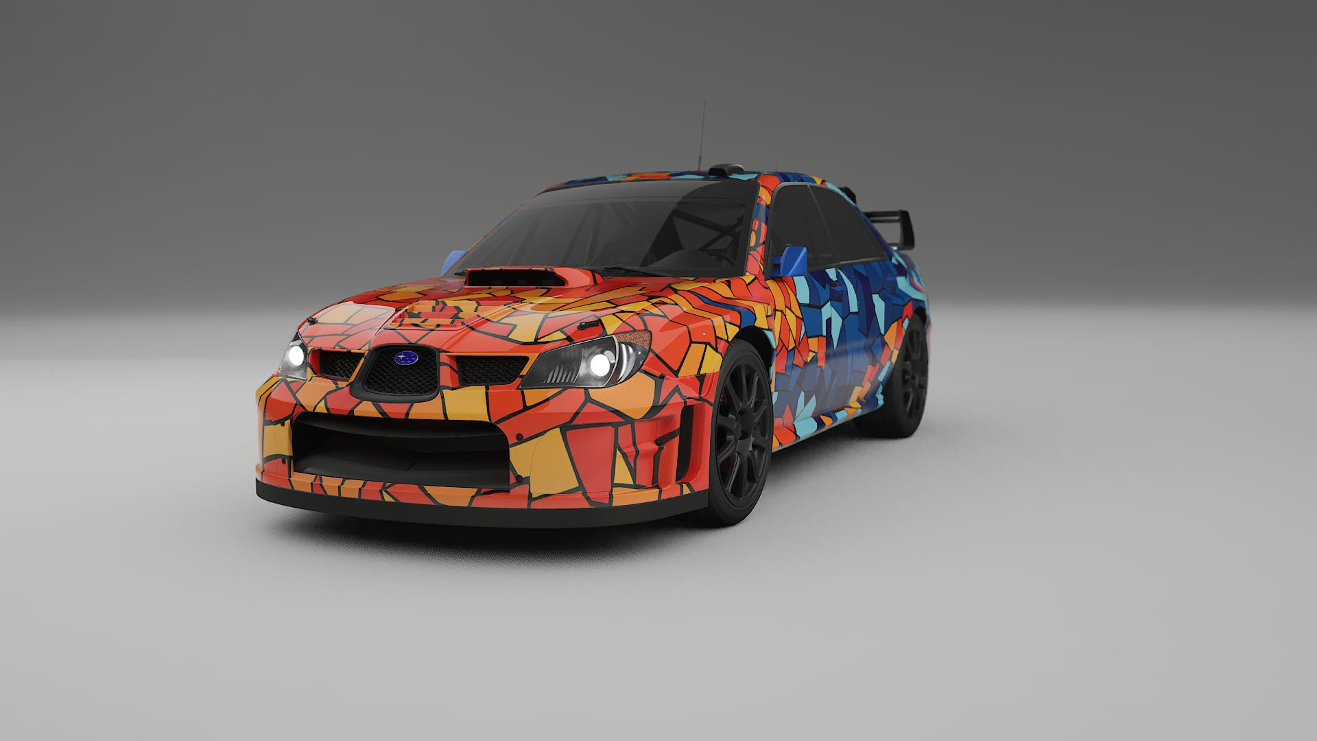 Subaru Impreza WRC GD BARCELONA – Kit Wrap PPF Personalizat din Folie de Poliuretan Imprimabilă