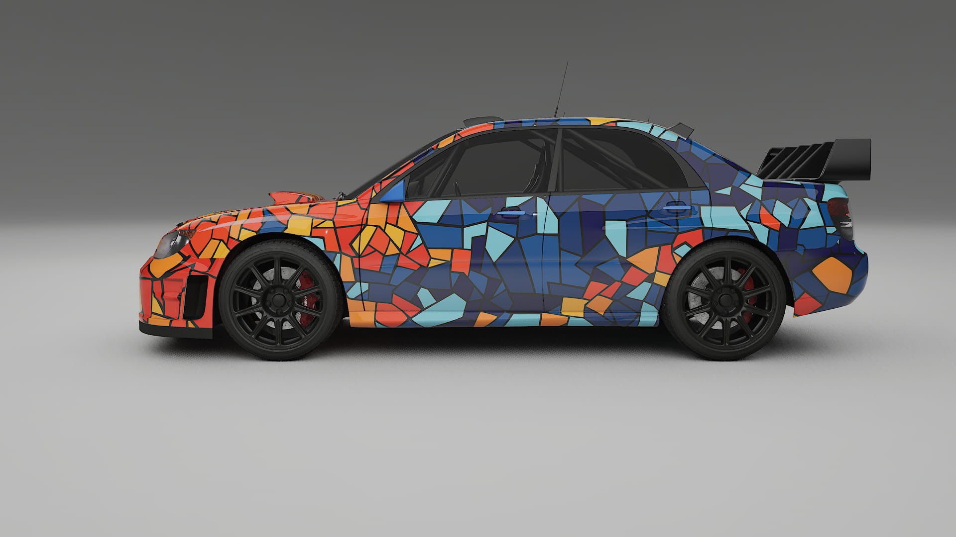 Subaru Impreza WRC GD BARCELONA – Kit Wrap PPF Personalizat din Folie de Poliuretan Imprimabilă