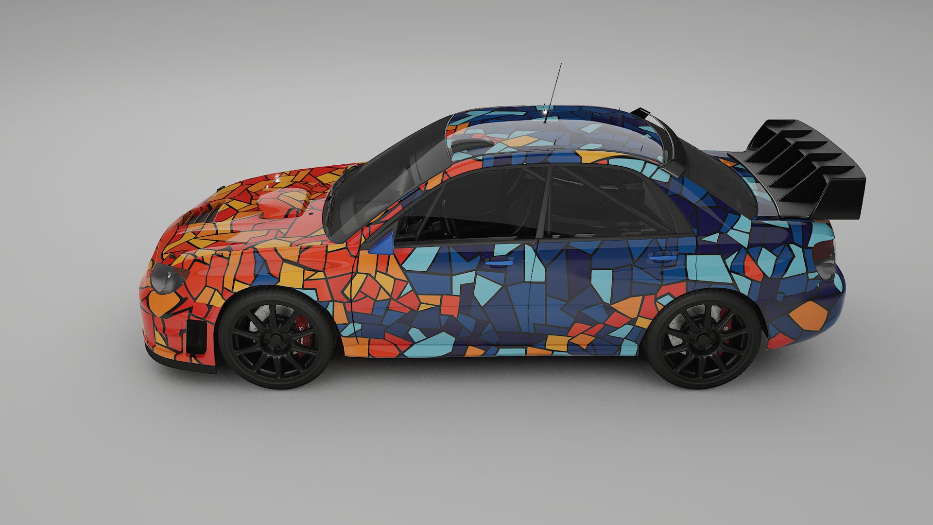 Subaru Impreza WRC GD BARCELONA – Kit Wrap PPF Personalizat din Folie de Poliuretan Imprimabilă