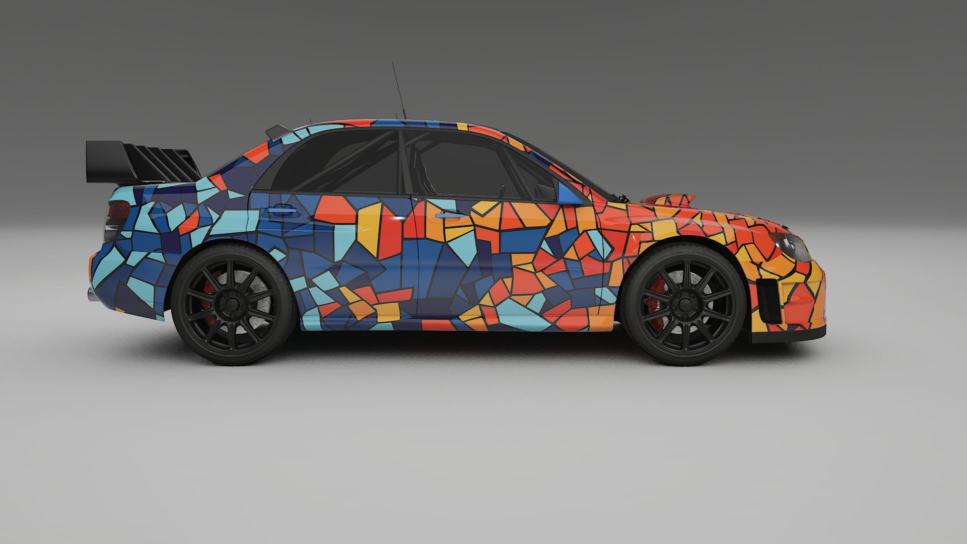 Subaru Impreza WRC GD BARCELONA – Kit Wrap PPF Personalizat din Folie de Poliuretan Imprimabilă