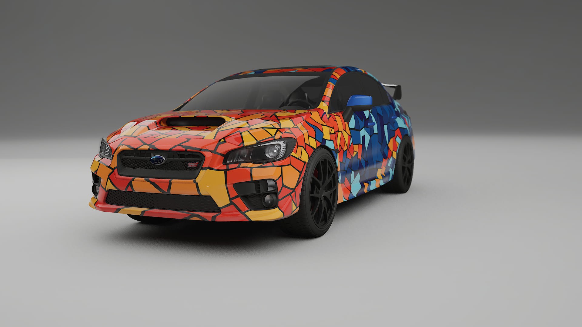 Subaru Impreza WRX Sti VA prefacelift pre-LCI BARCELONA – Kit Wrap PPF Personalizat din Folie de Poliuretan Imprimabilă