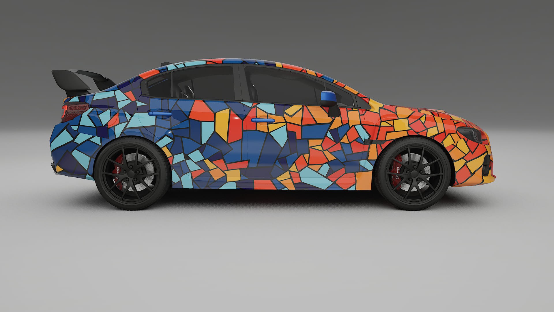 Subaru Impreza WRX Sti VA prefacelift pre-LCI BARCELONA – Kit Wrap PPF Personalizat din Folie de Poliuretan Imprimabilă