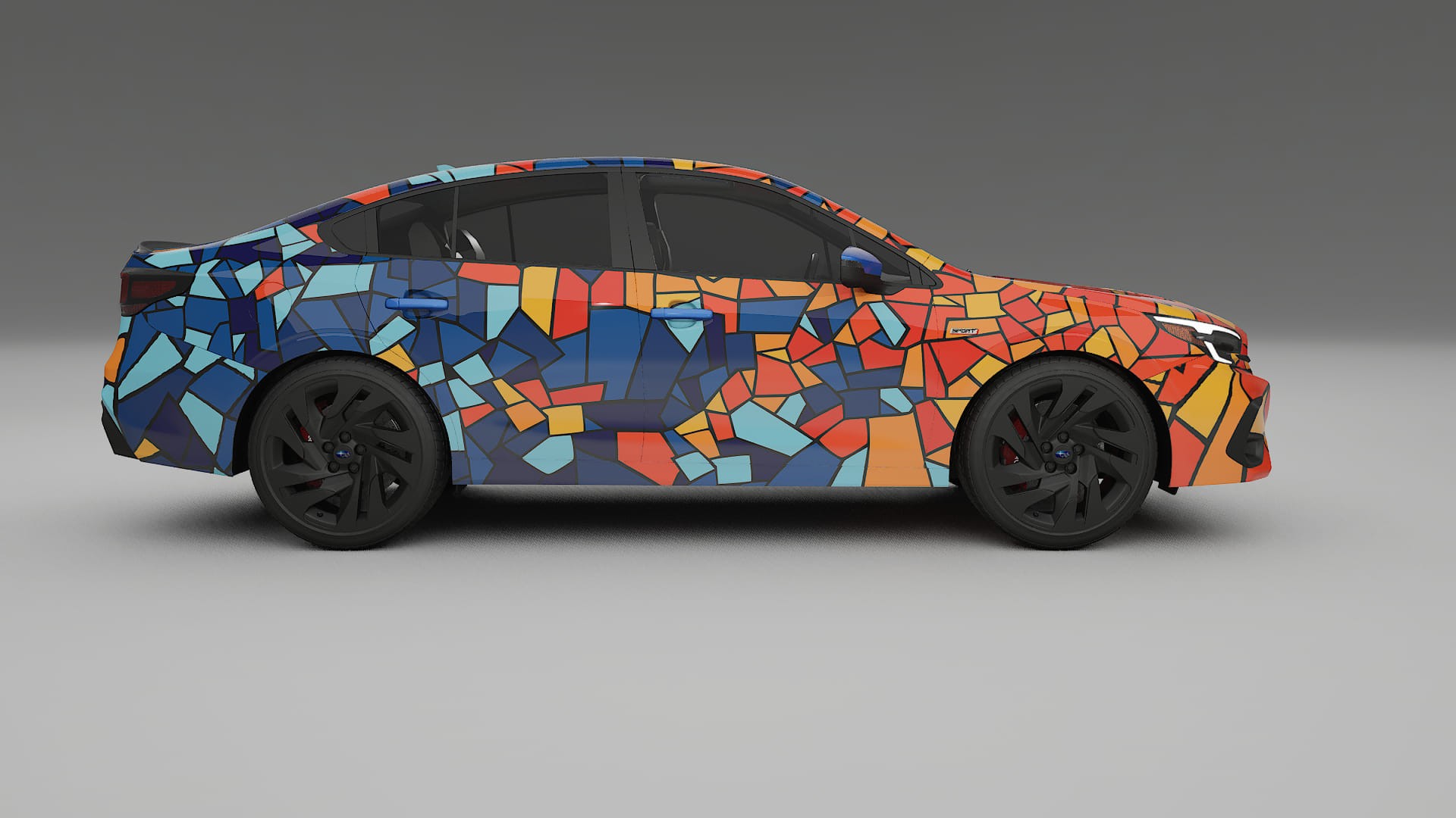 Subaru Legacy BW BARCELONA – Kit Wrap PPF Personalizat din Folie de Poliuretan Imprimabilă
