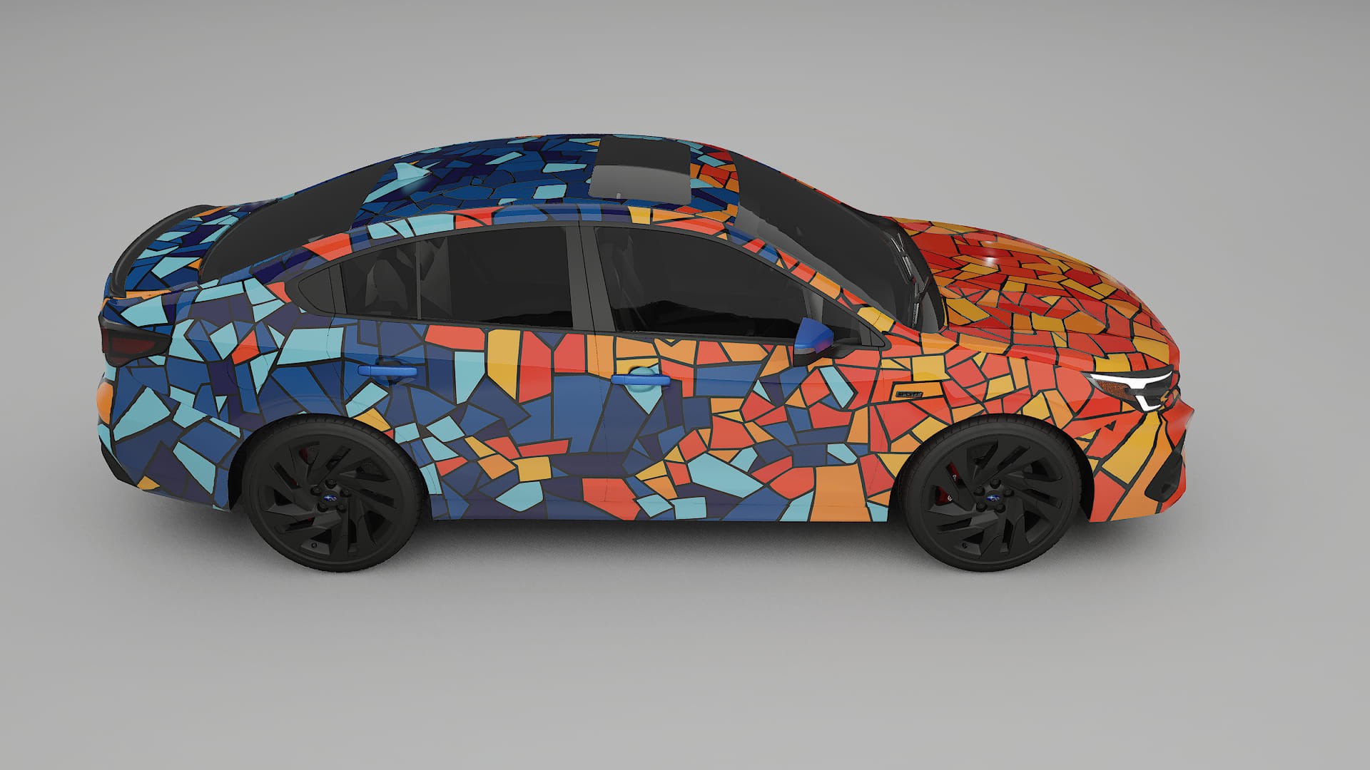 Subaru Legacy BW BARCELONA – Kit Wrap PPF Personalizat din Folie de Poliuretan Imprimabilă