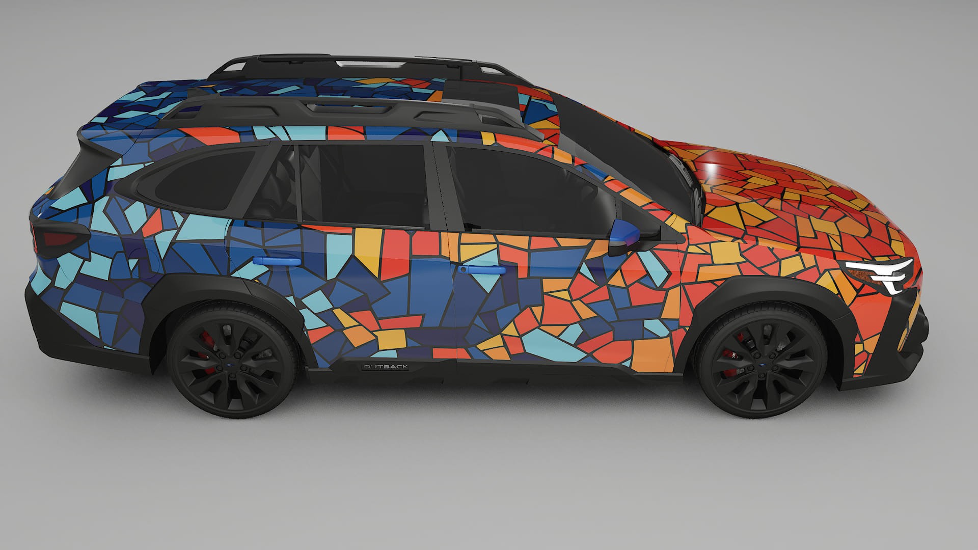 Subaru Outback VI BS prefacelift pre-LCI BARCELONA – Kit Wrap PPF Personalizat din Folie de Poliuretan Imprimabilă