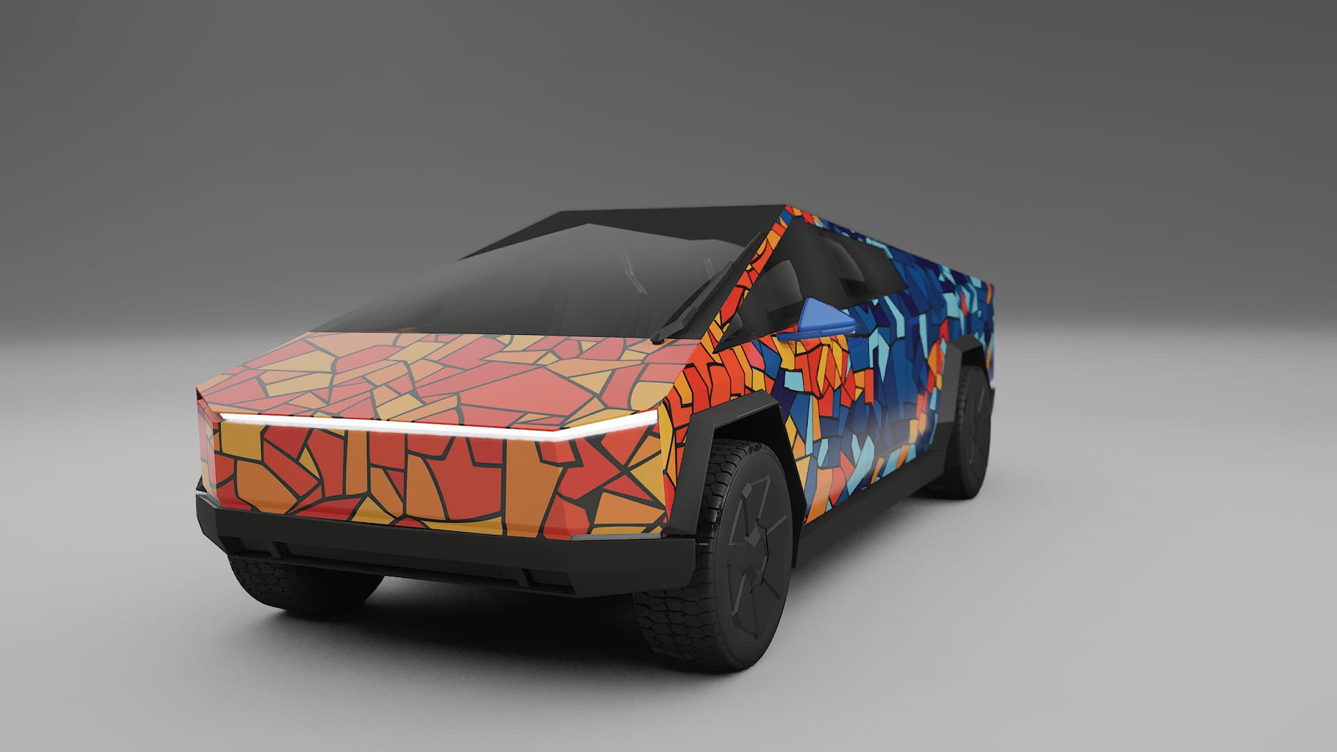 Tesla Cybertruck BARCELONA – Kit Wrap PPF Personalizat din Folie de Poliuretan Imprimabilă