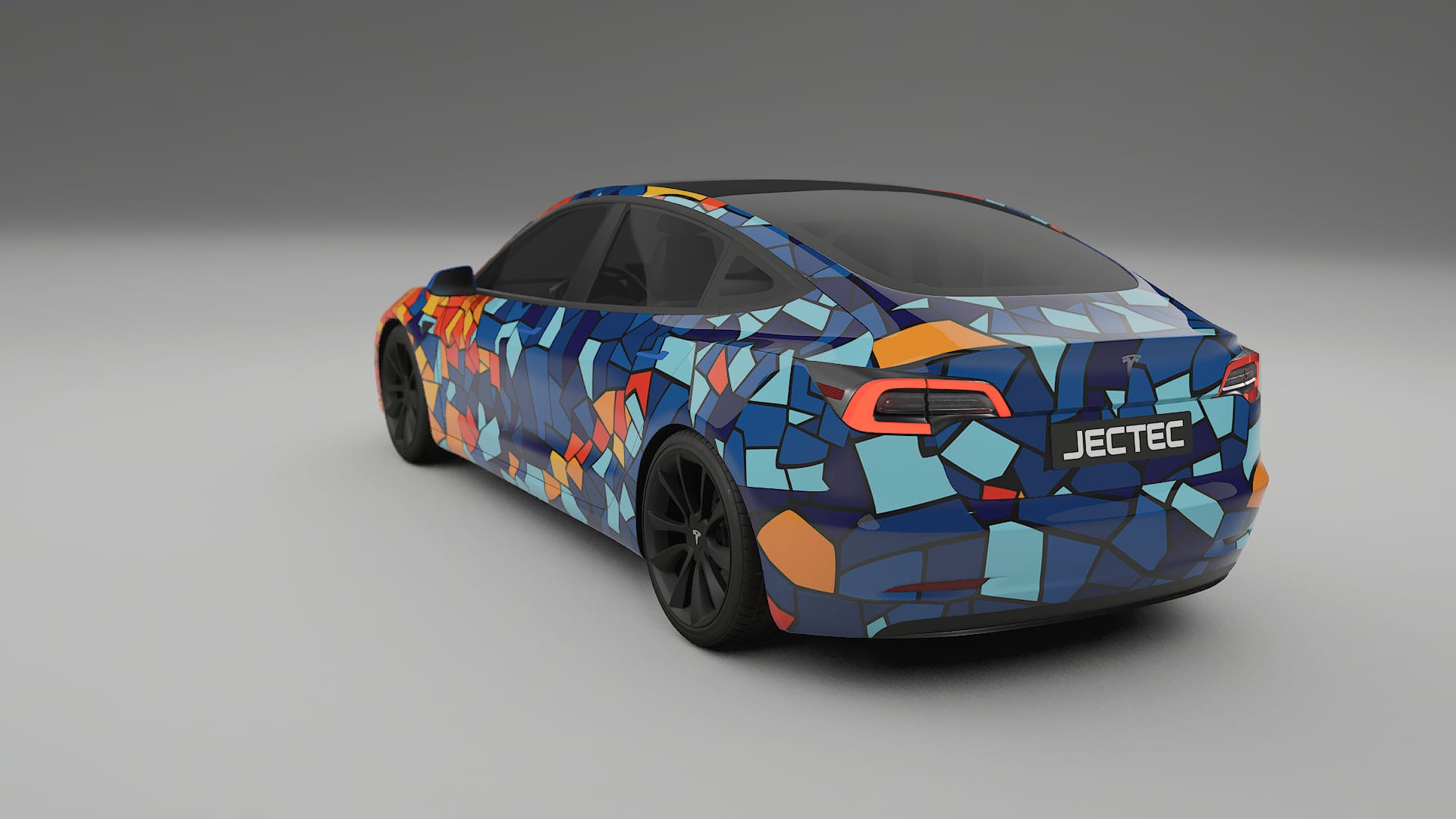 Tesla Model 3 BARCELONA – Kit Wrap PPF Personalizat din Folie de Poliuretan Imprimabilă