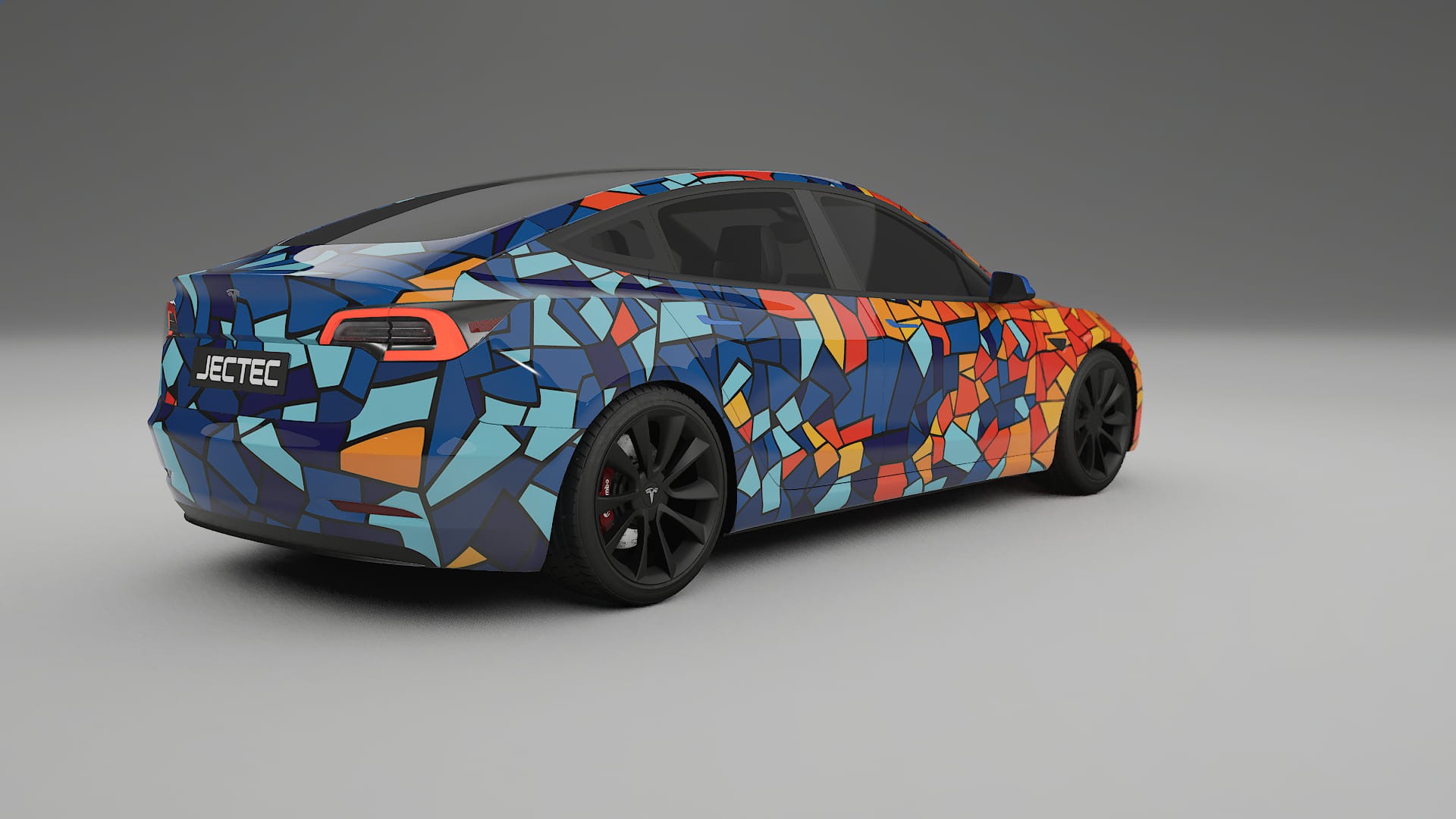 Tesla Model 3 BARCELONA – Kit Wrap PPF Personalizat din Folie de Poliuretan Imprimabilă