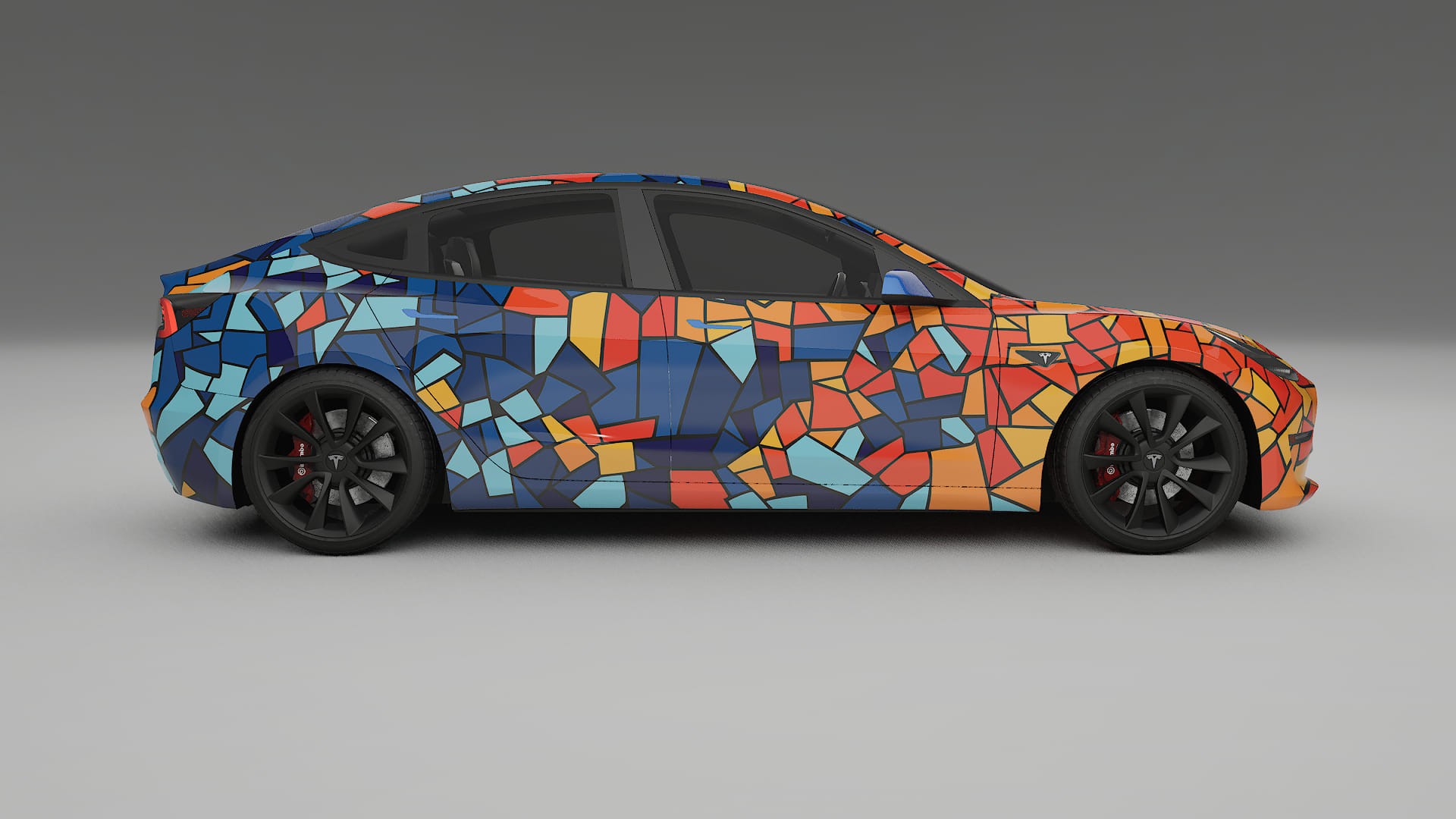 Tesla Model 3 BARCELONA – Kit Wrap PPF Personalizat din Folie de Poliuretan Imprimabilă
