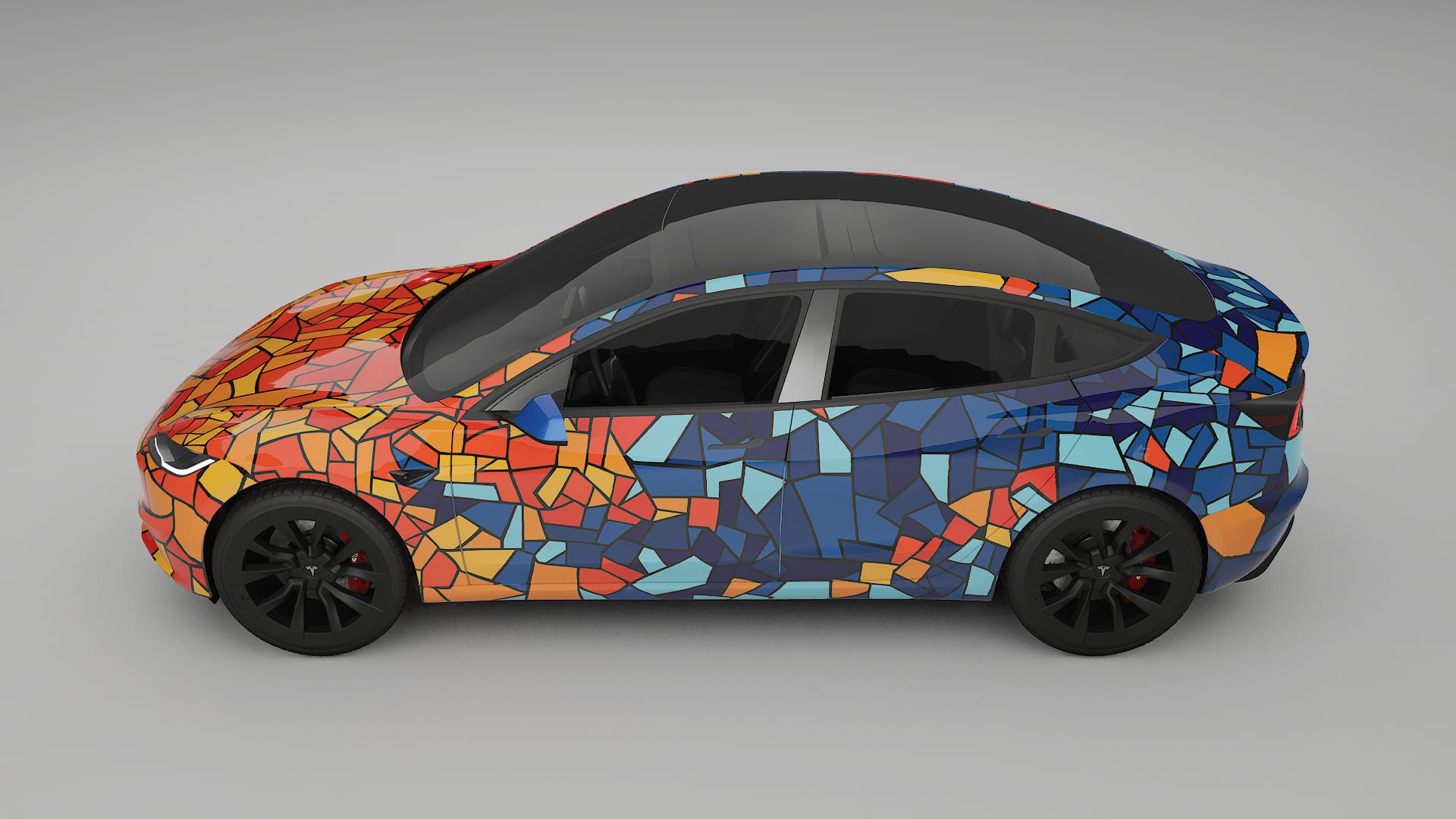 Tesla Model 3 Highland BARCELONA – Kit Wrap PPF Personalizat din Folie de Poliuretan Imprimabilă