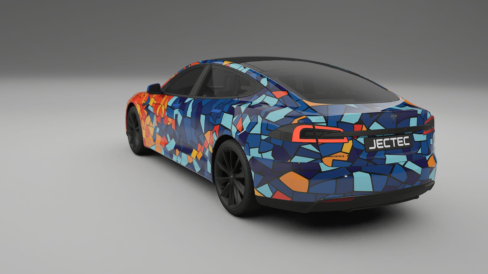 Tesla Model-S BARCELONA – Kit Wrap PPF Personalizat din Folie de Poliuretan Imprimabilă