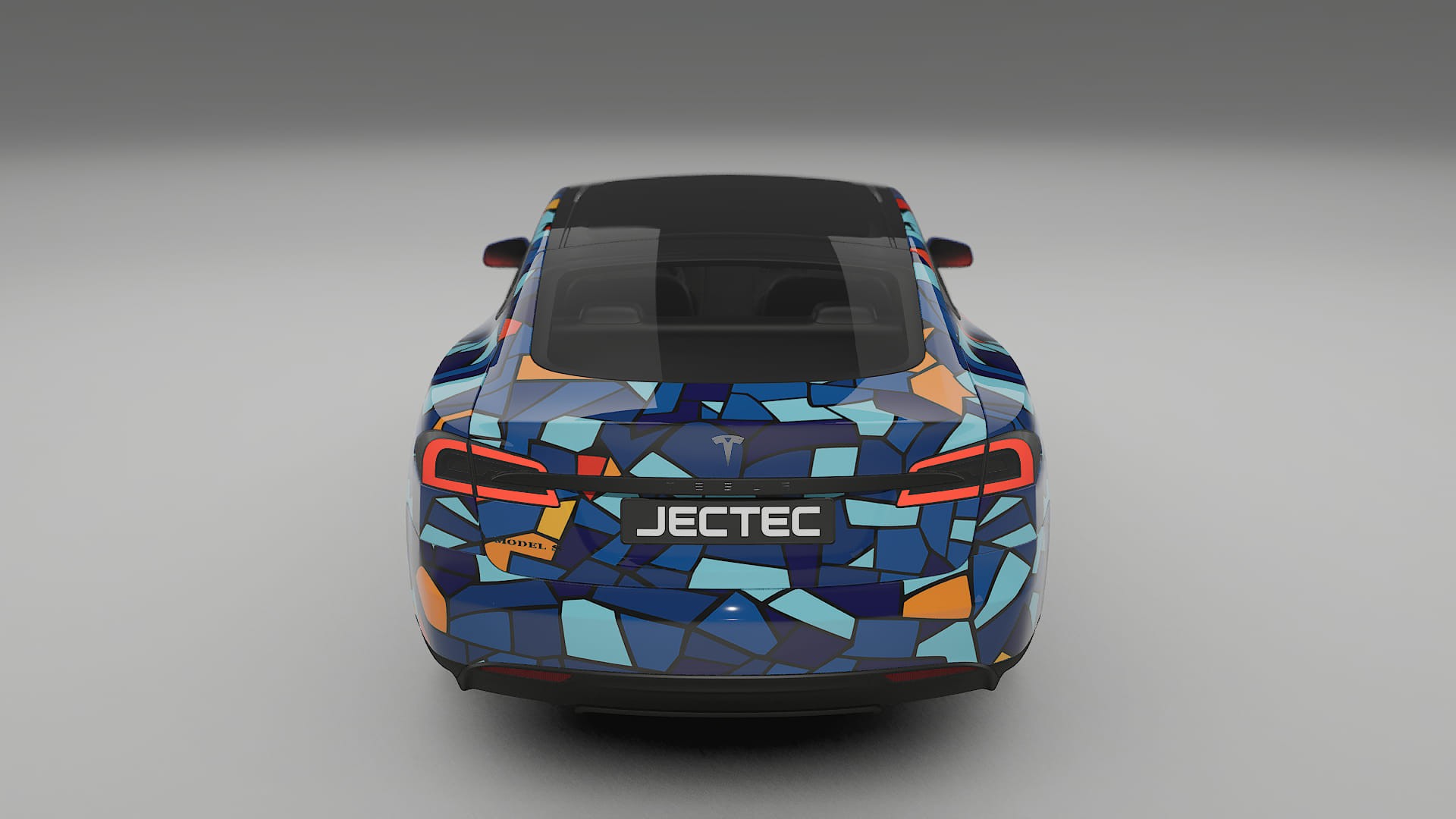 Tesla Model-S BARCELONA – Kit Wrap PPF Personalizat din Folie de Poliuretan Imprimabilă