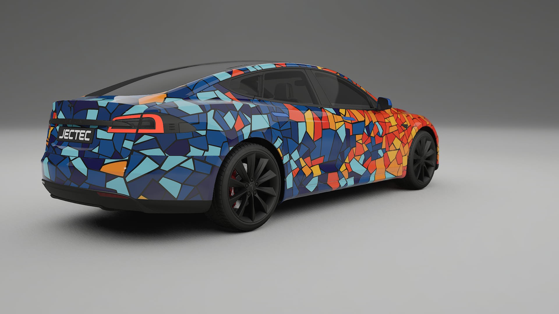 Tesla Model-S BARCELONA – Kit Wrap PPF Personalizat din Folie de Poliuretan Imprimabilă