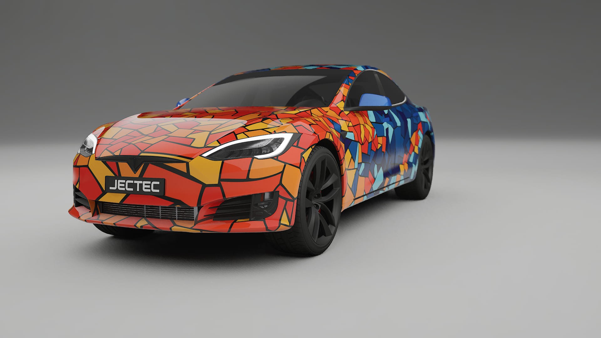 Tesla Model-S Refresh BARCELONA Designed Wrap PPF Kit – Printable Polyurethane Film