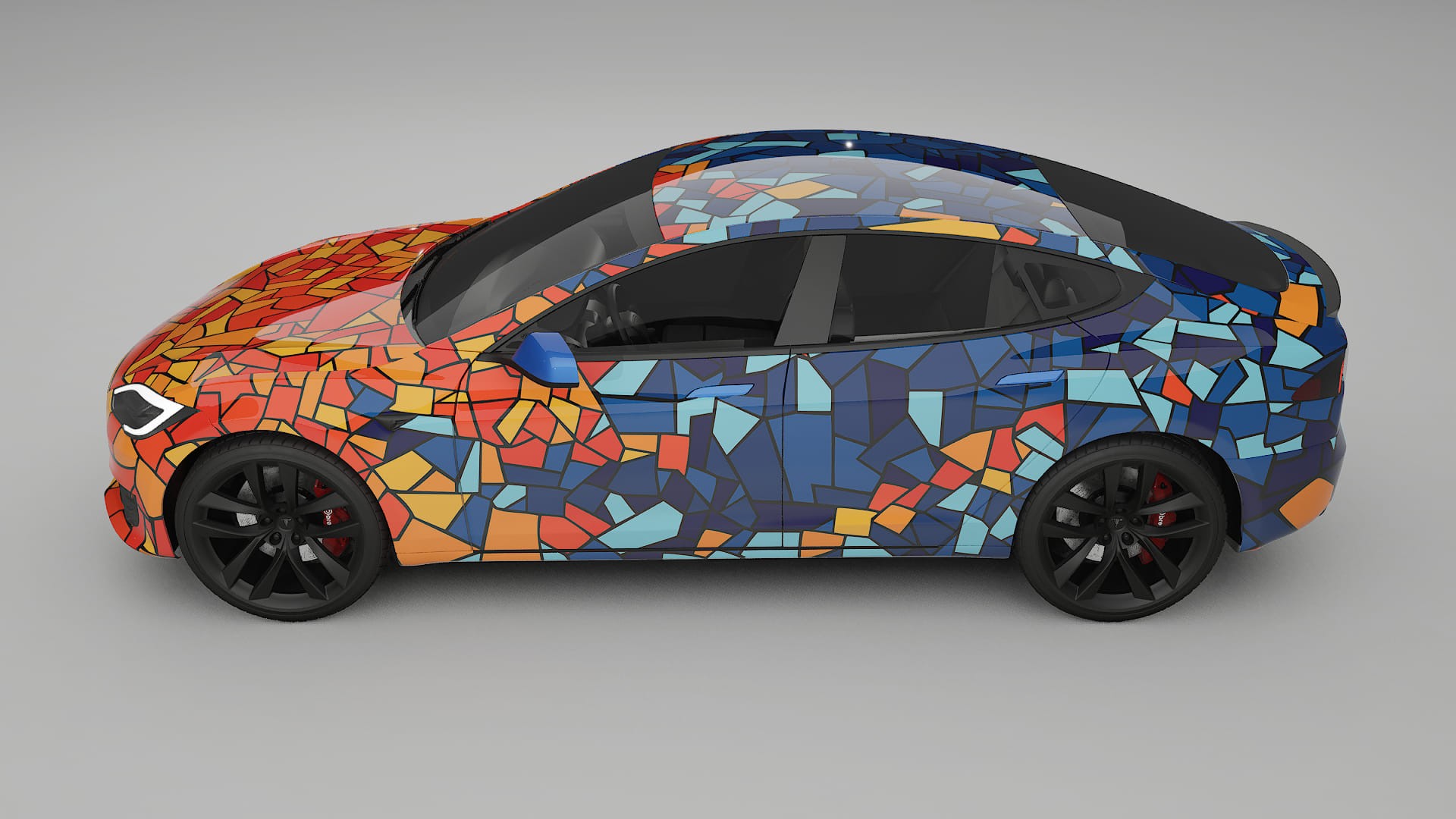 Tesla Model-S Refresh BARCELONA – Kit Wrap PPF Personalizat din Folie de Poliuretan Imprimabilă