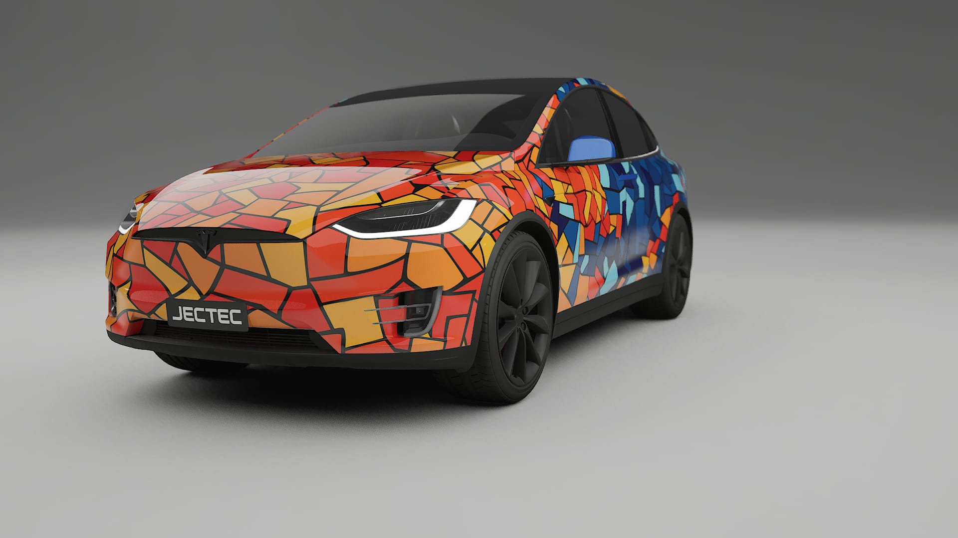 Tesla Model X BARCELONA – Kit Wrap PPF Personalizat din Folie de Poliuretan Imprimabilă