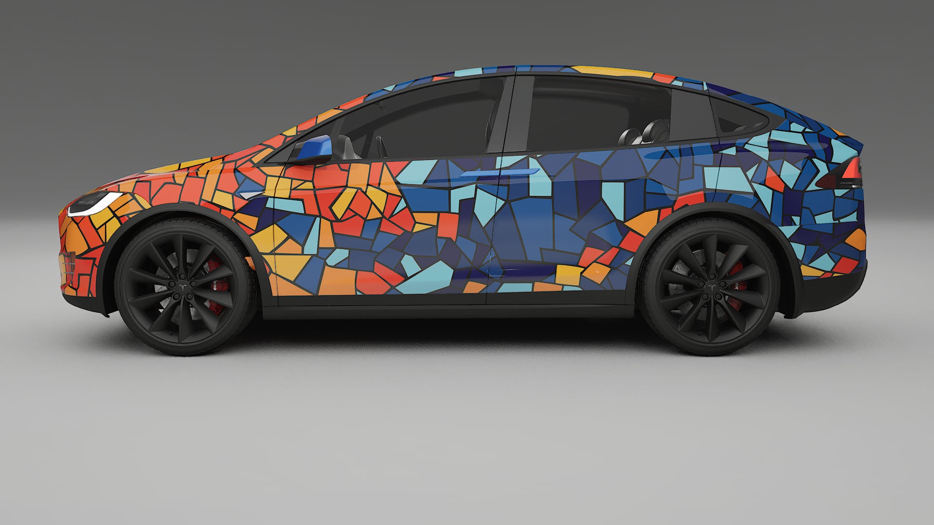 Tesla Model X BARCELONA – Kit Wrap PPF Personalizat din Folie de Poliuretan Imprimabilă