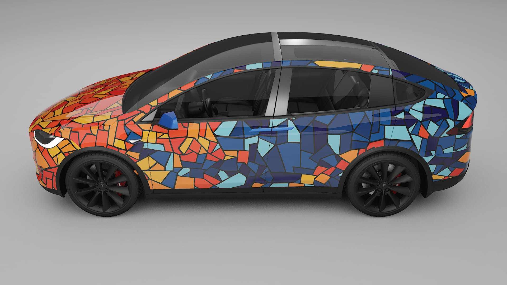 Tesla Model X BARCELONA – Kit Wrap PPF Personalizat din Folie de Poliuretan Imprimabilă