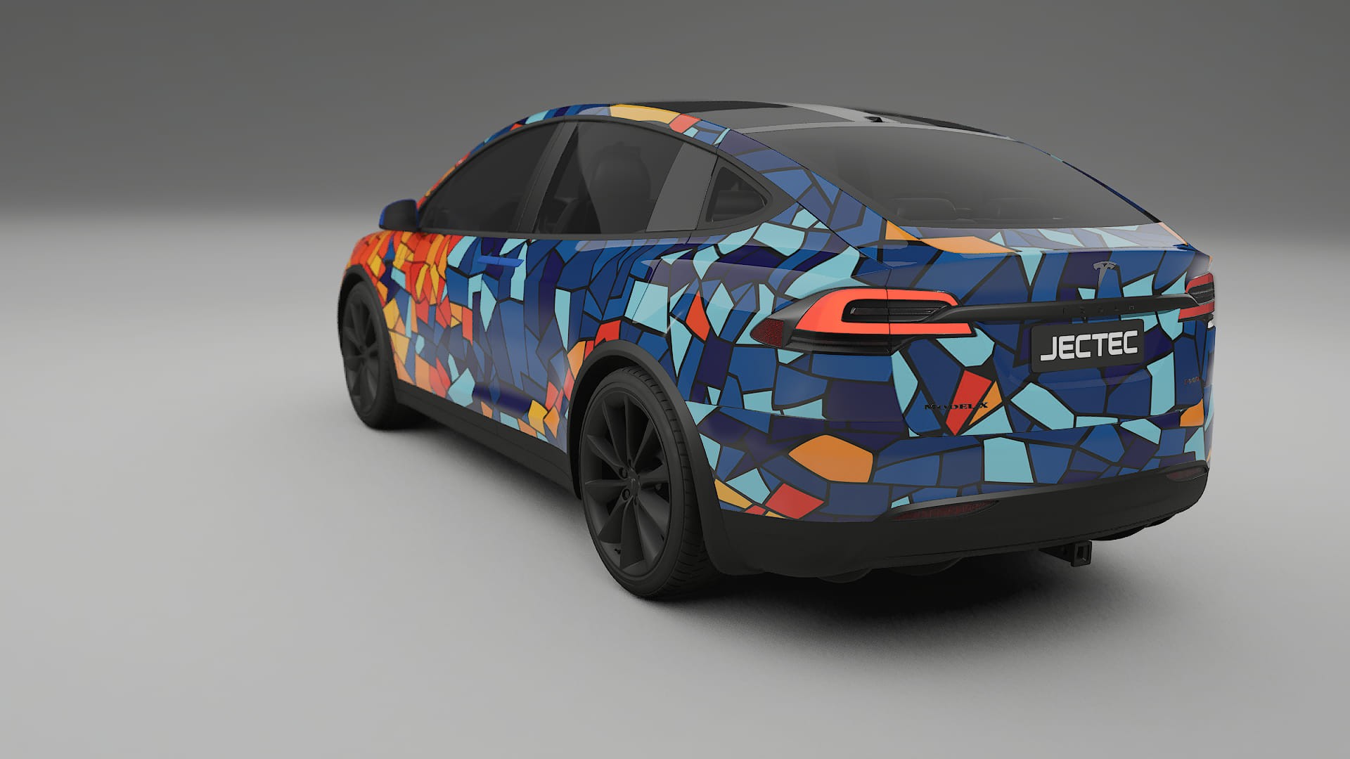 Tesla Model X BARCELONA – Kit Wrap PPF Personalizat din Folie de Poliuretan Imprimabilă