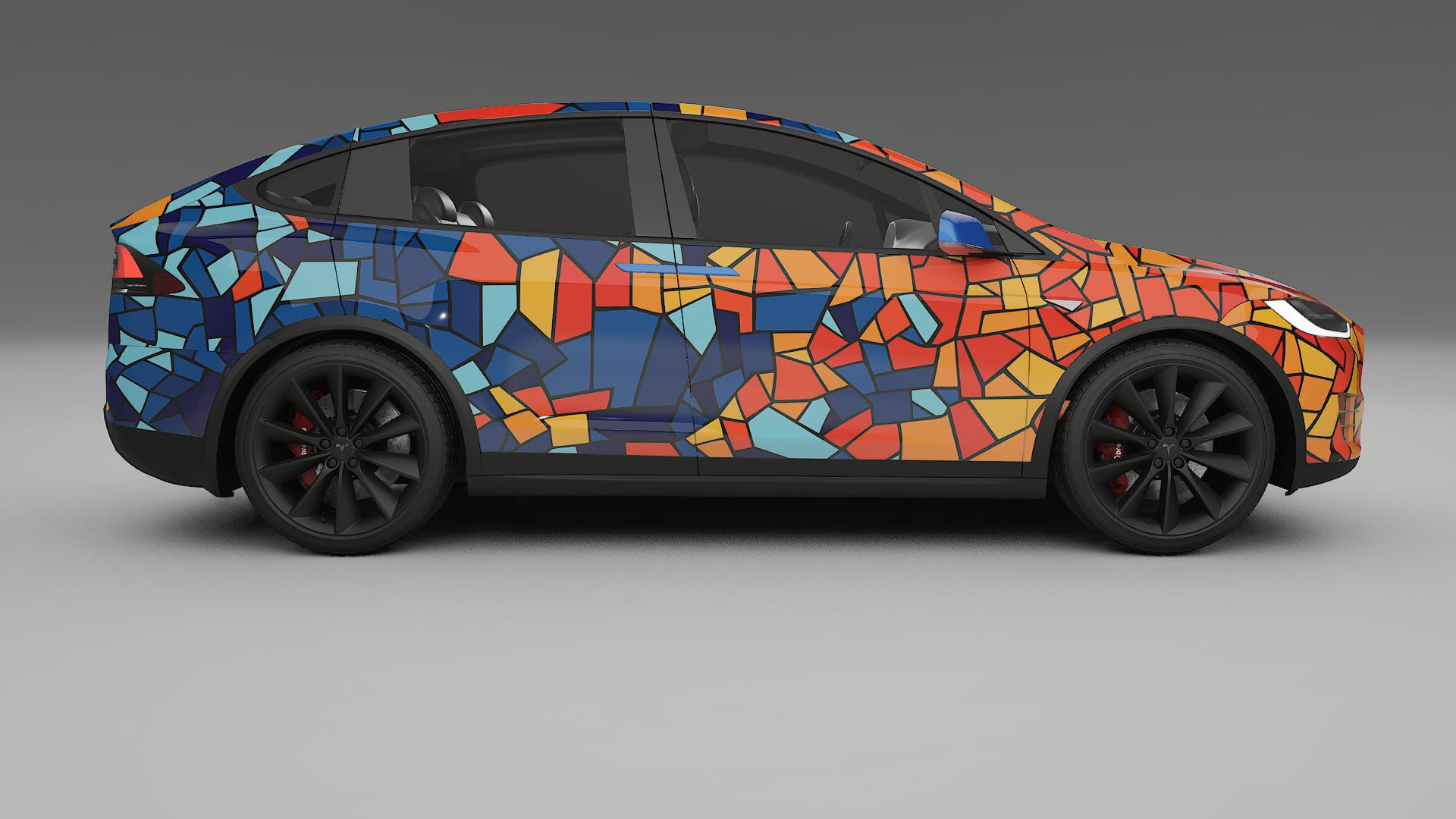 Tesla Model X BARCELONA – Kit Wrap PPF Personalizat din Folie de Poliuretan Imprimabilă