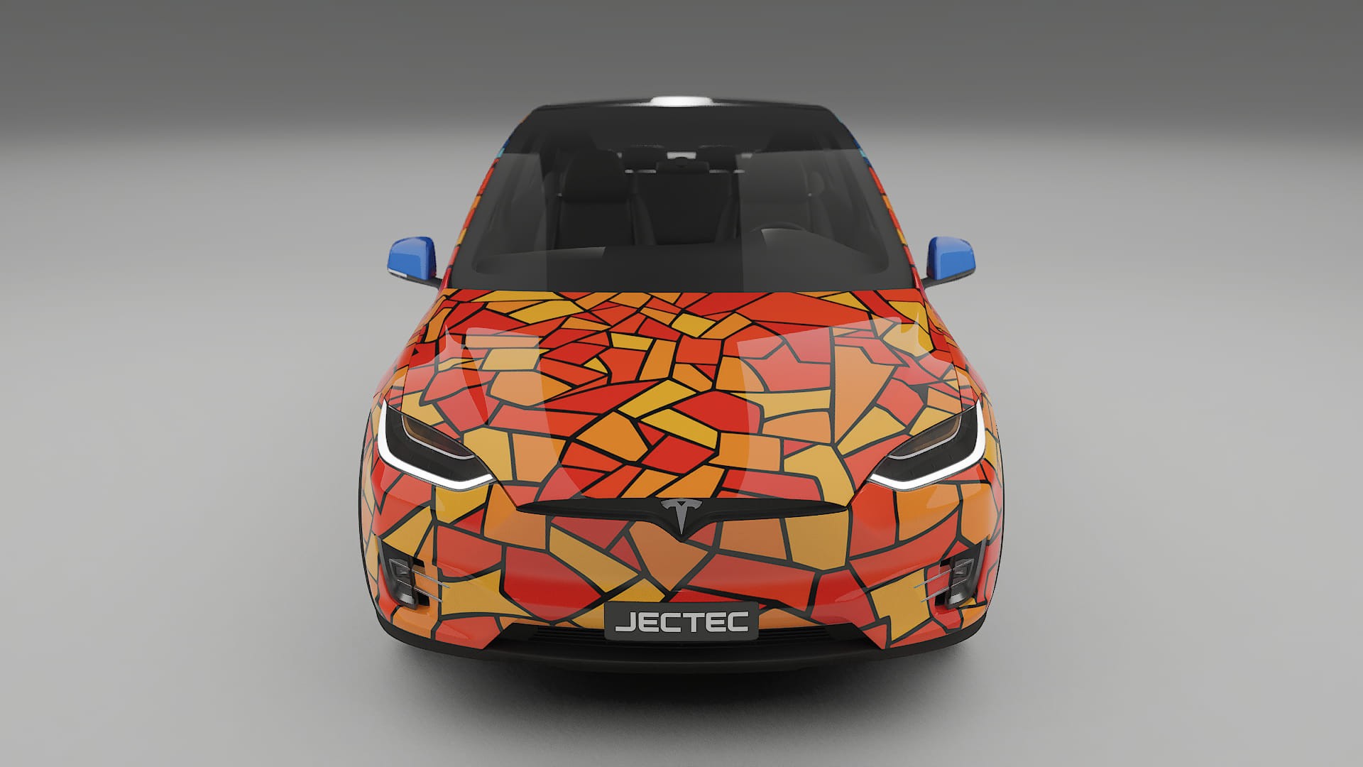 Tesla Model X BARCELONA – Kit Wrap PPF Personalizat din Folie de Poliuretan Imprimabilă