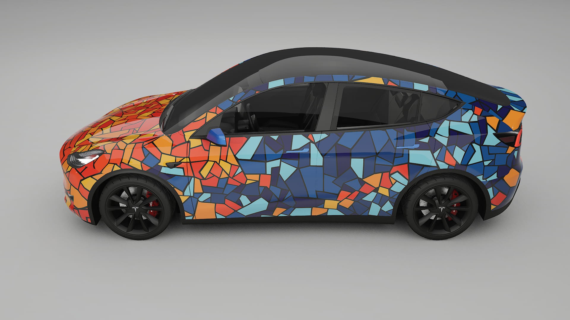 Tesla Model Y BARCELONA – Kit Wrap PPF Personalizat din Folie de Poliuretan Imprimabilă