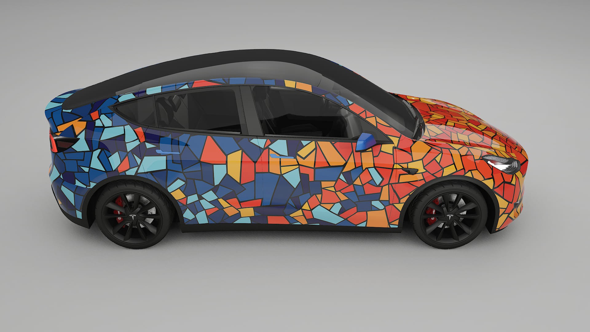 Tesla Model Y BARCELONA – Kit Wrap PPF Personalizat din Folie de Poliuretan Imprimabilă