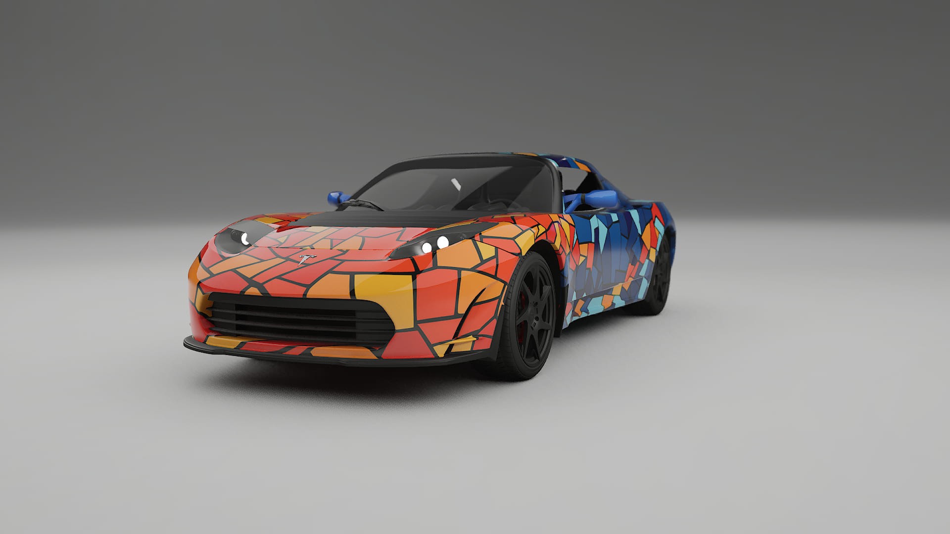 Tesla Roadster 2.5 BARCELONA – Kit Wrap PPF Personalizat din Folie de Poliuretan Imprimabilă