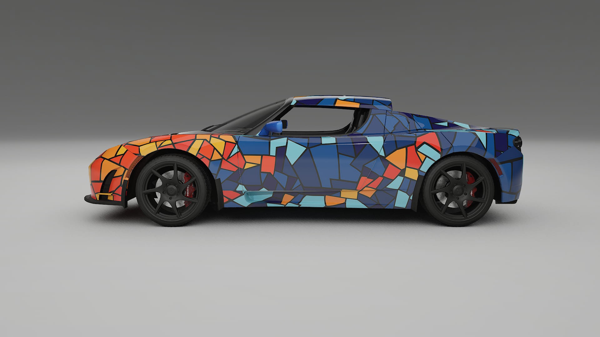 Tesla Roadster 2.5 BARCELONA – Kit Wrap PPF Personalizat din Folie de Poliuretan Imprimabilă