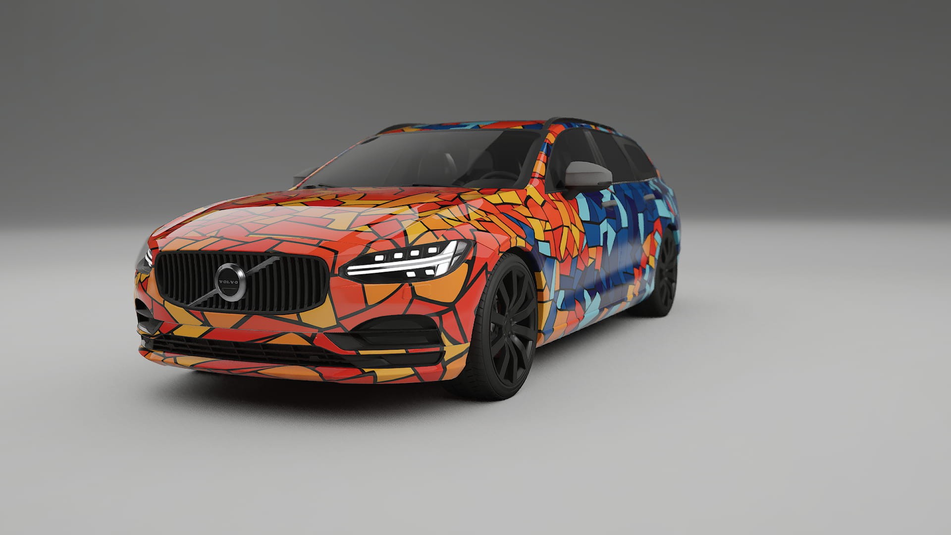 Volvo V90 P5 BARCELONA – Kit Wrap PPF Personalizat din Folie de Poliuretan Imprimabilă
