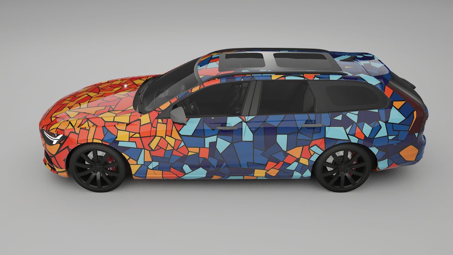 Volvo V90 P5 BARCELONA – Kit Wrap PPF Personalizat din Folie de Poliuretan Imprimabilă