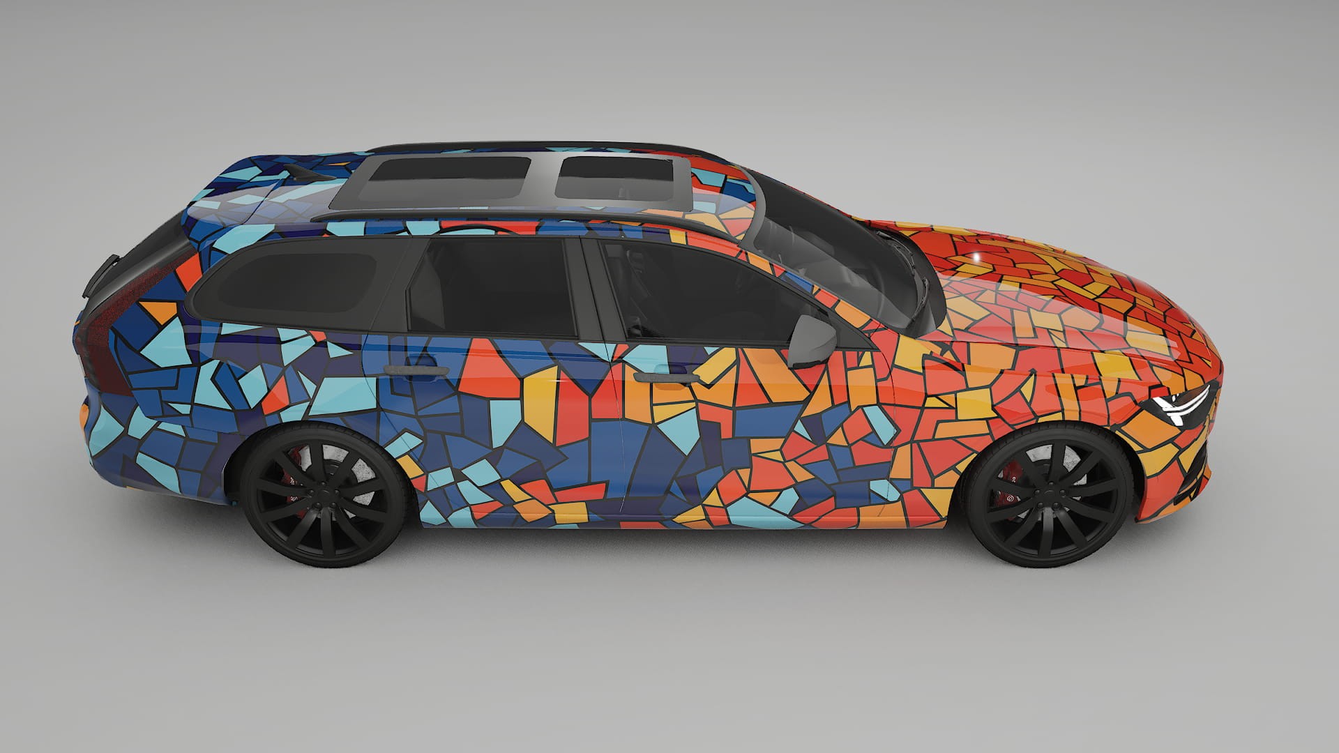 Volvo V90 P5 BARCELONA – Kit Wrap PPF Personalizat din Folie de Poliuretan Imprimabilă