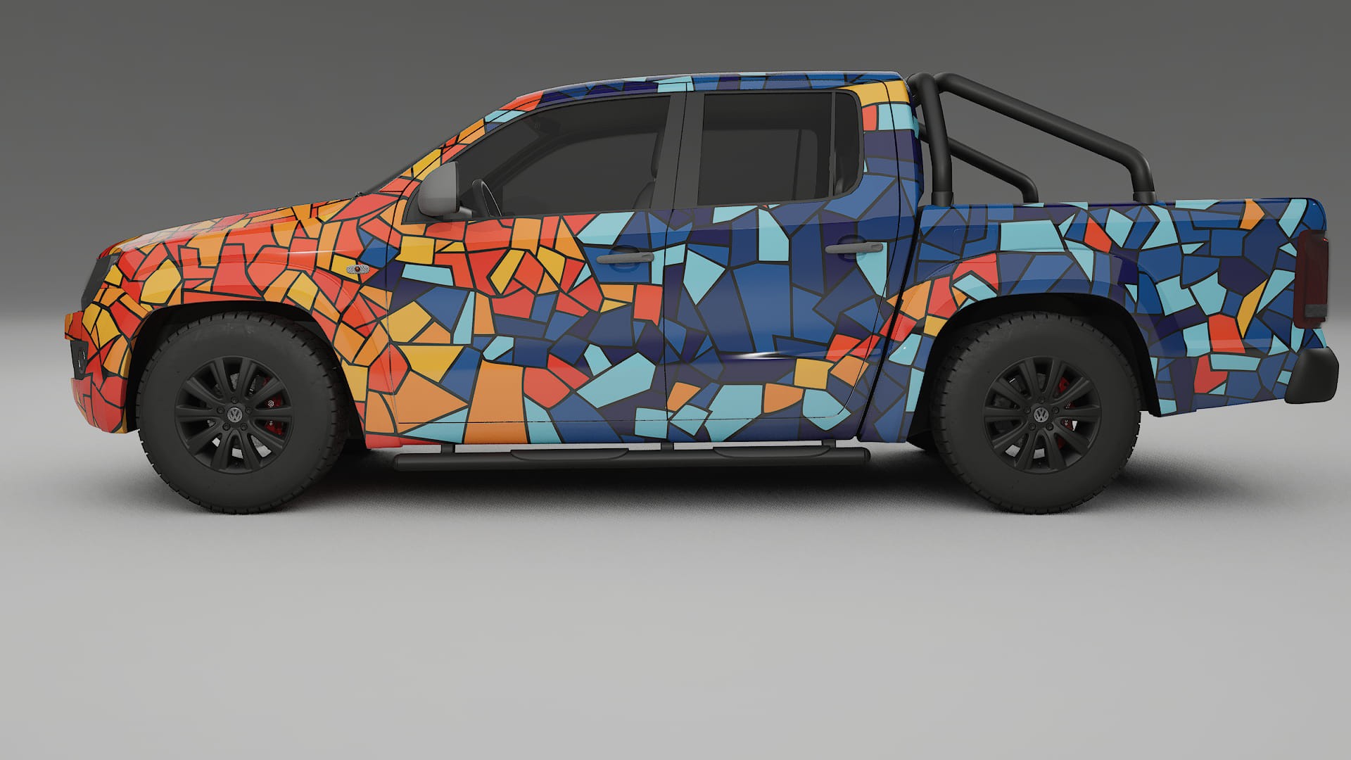 VW Amarok 2H BARCELONA – Kit Wrap PPF Personalizat din Folie de Poliuretan Imprimabilă