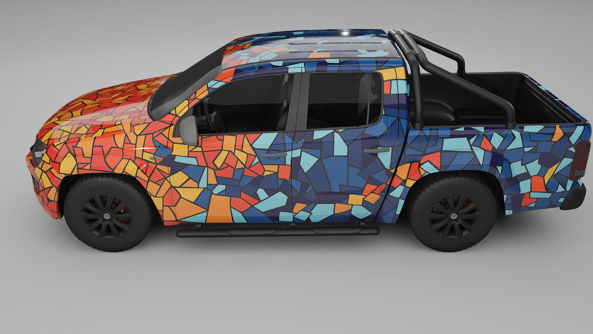 VW Amarok 2H BARCELONA – Kit Wrap PPF Personalizat din Folie de Poliuretan Imprimabilă